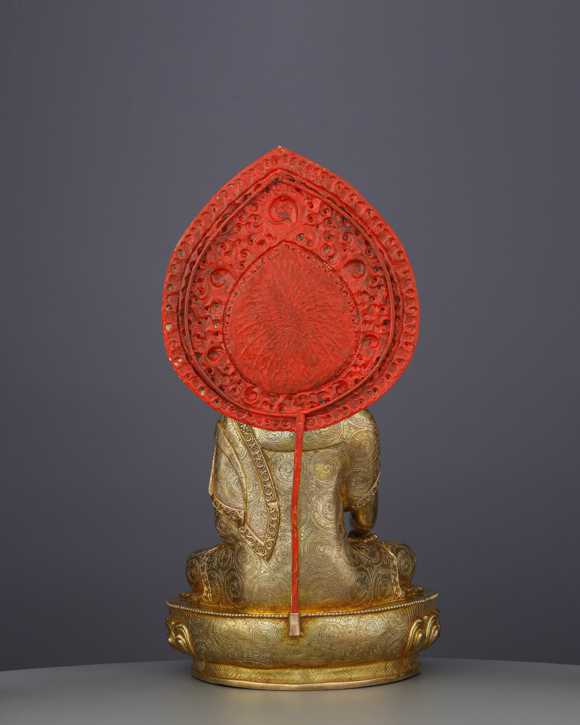 Magnificent Sakyamuni Buddha Statue | Nepalese Heritage in Pure Gold - Authentic Handcrafted Statue