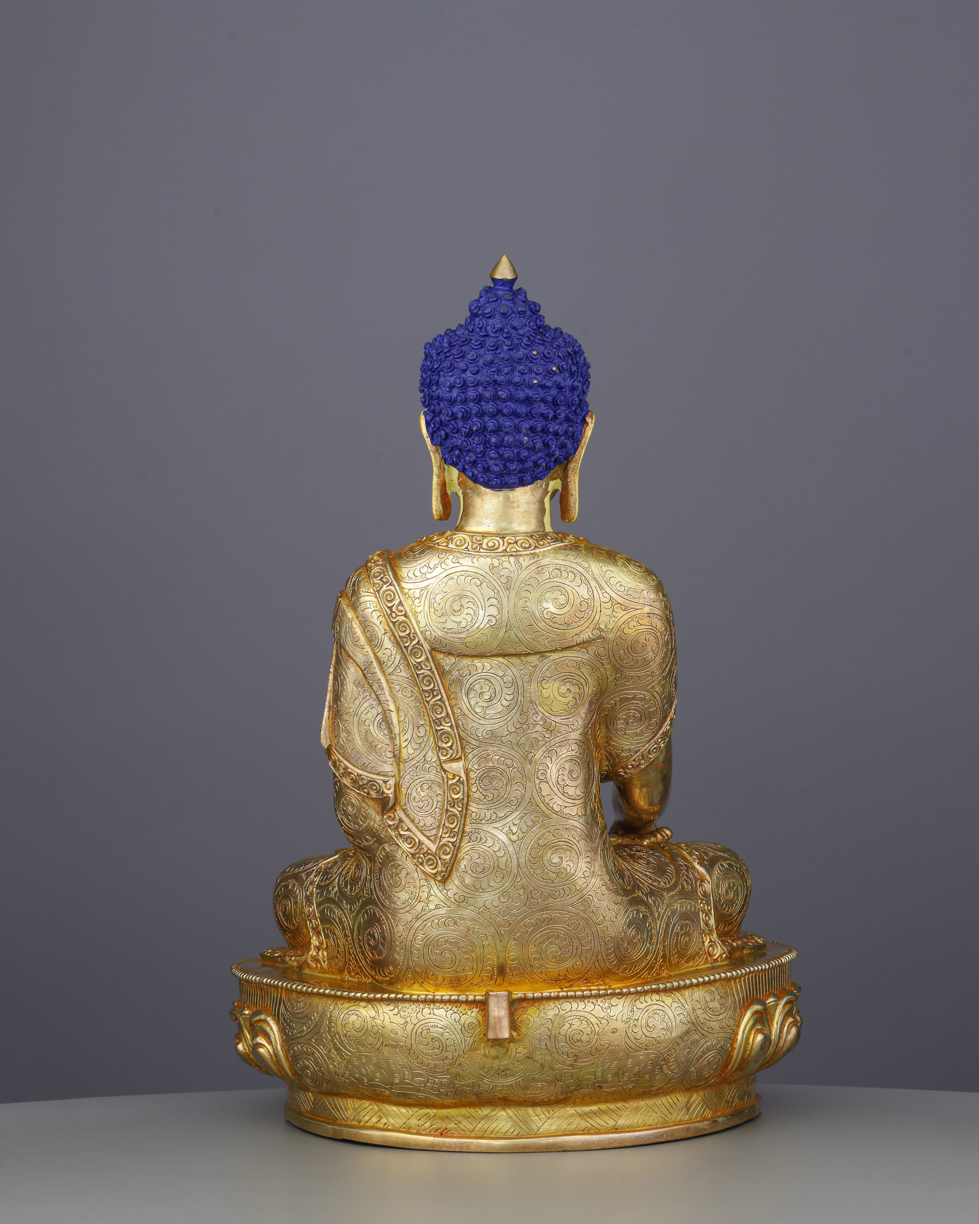 Magnificent Sakyamuni Buddha Statue | Nepalese Heritage in Pure Gold