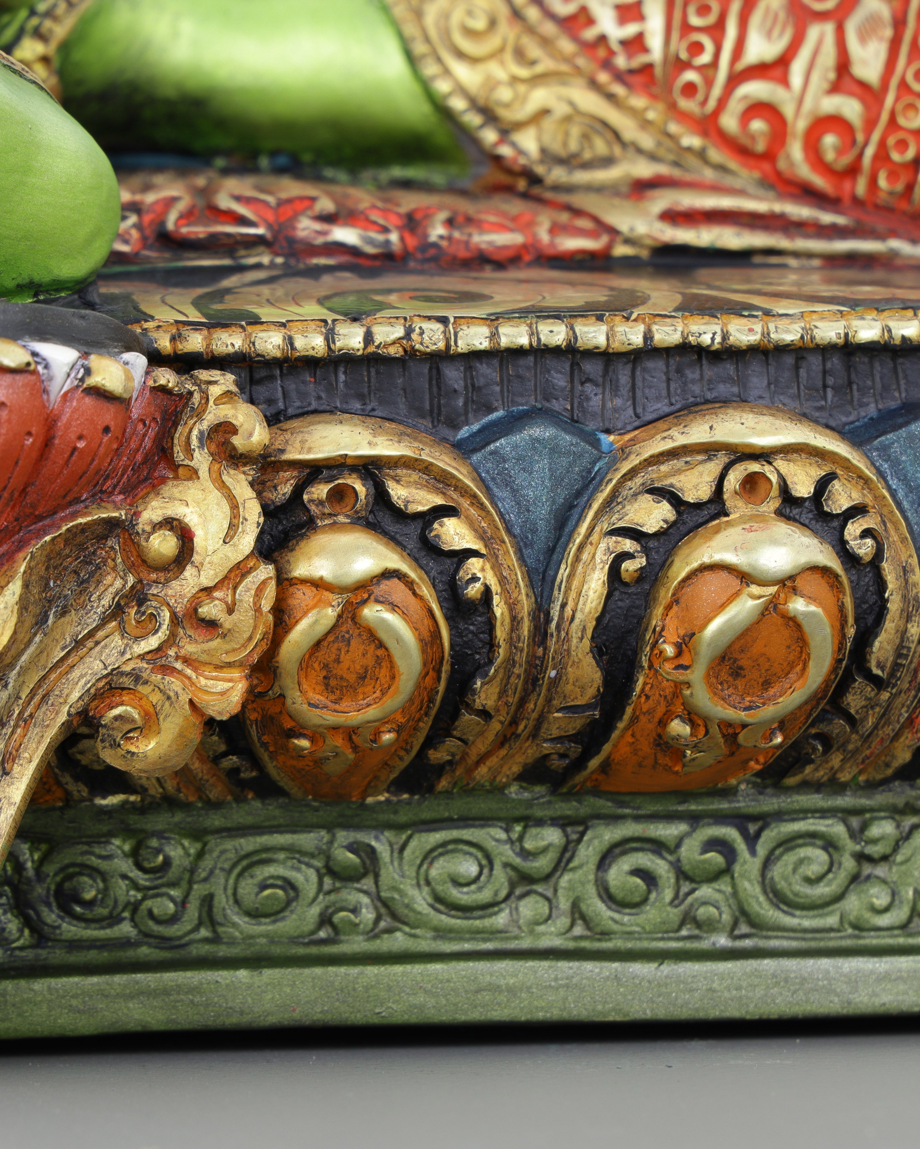 Exquisite Handcrafted Green Tara Statue | A Masterpiece of Nepalese Artistry