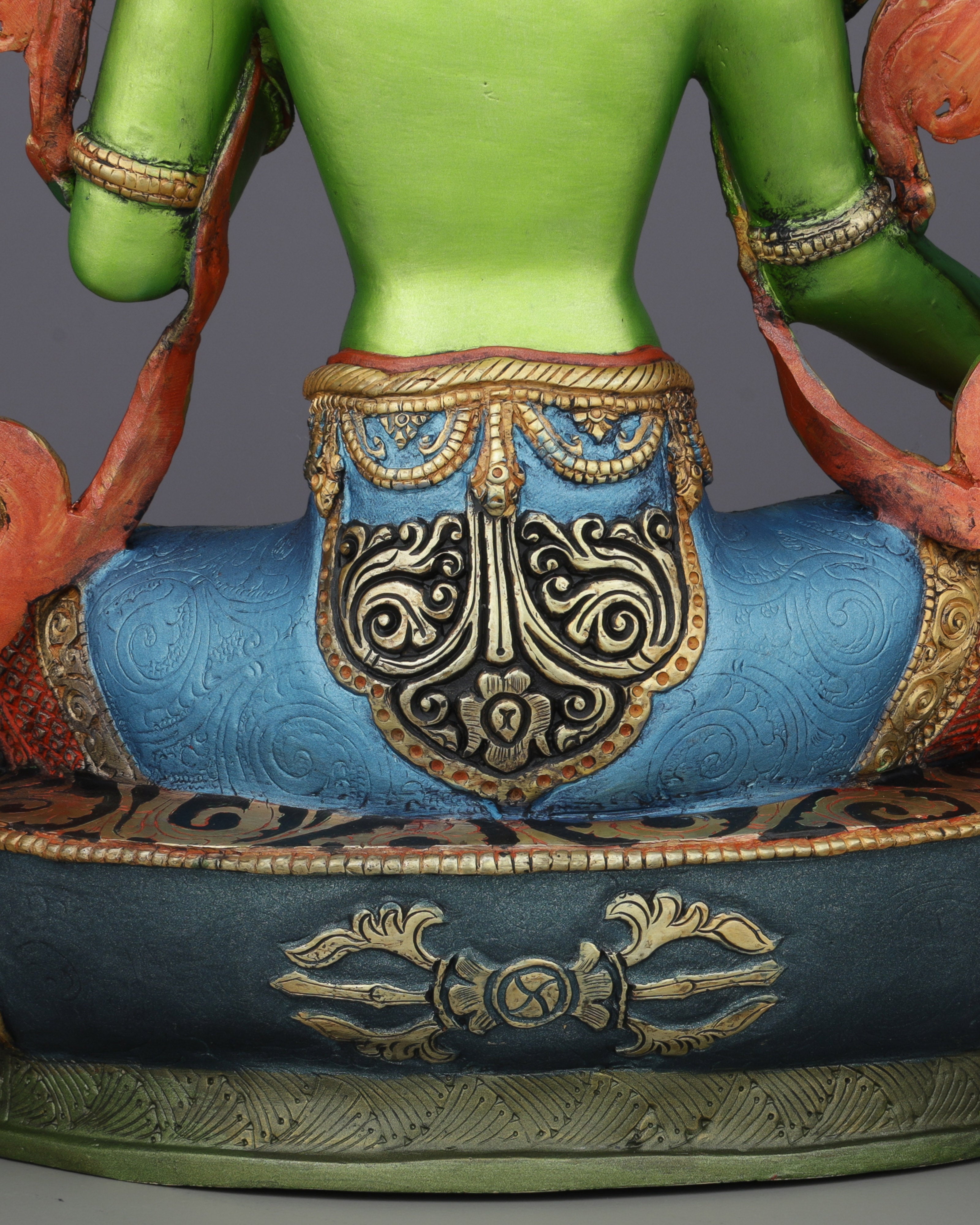 Exquisite Handcrafted Green Tara Statue | A Masterpiece of Nepalese Artistry