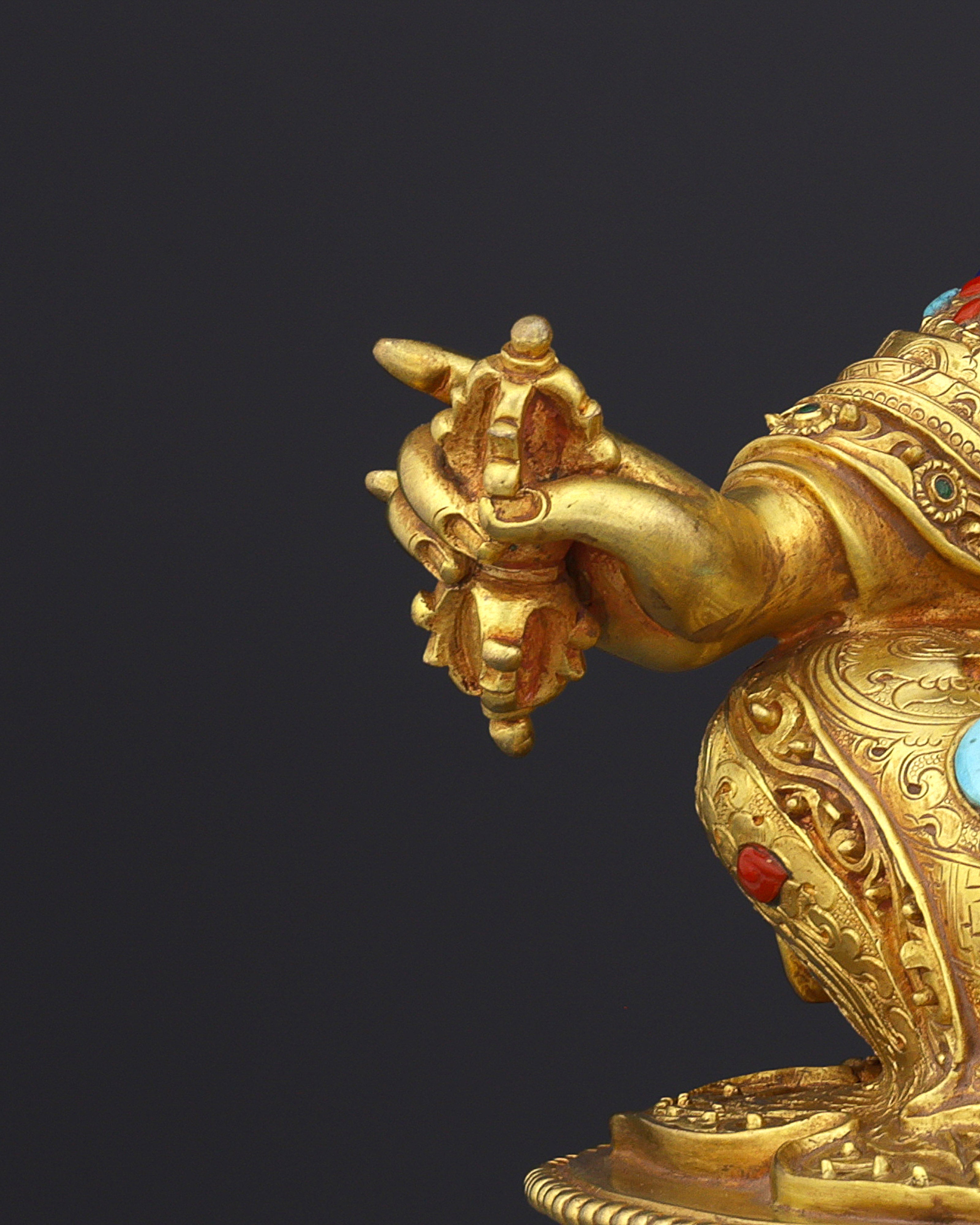Exquisite Handcrafted Guru Rinpoche Statue | A Sacred Tibetan Buddhist Masterpiece