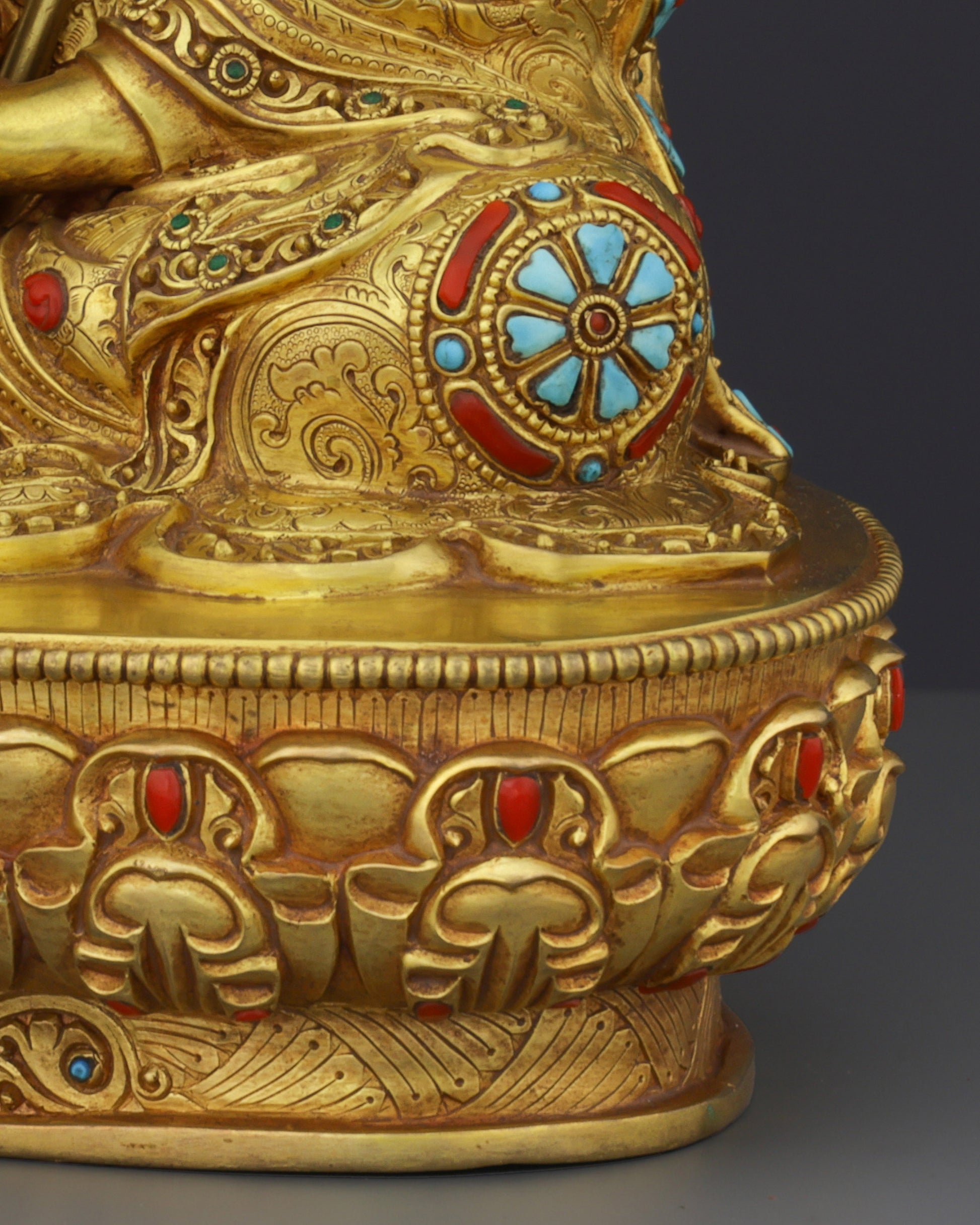 Exquisite Handcrafted Guru Rinpoche Statue | A Sacred Tibetan Buddhist Masterpiece - Authentic Handcrafted Statue