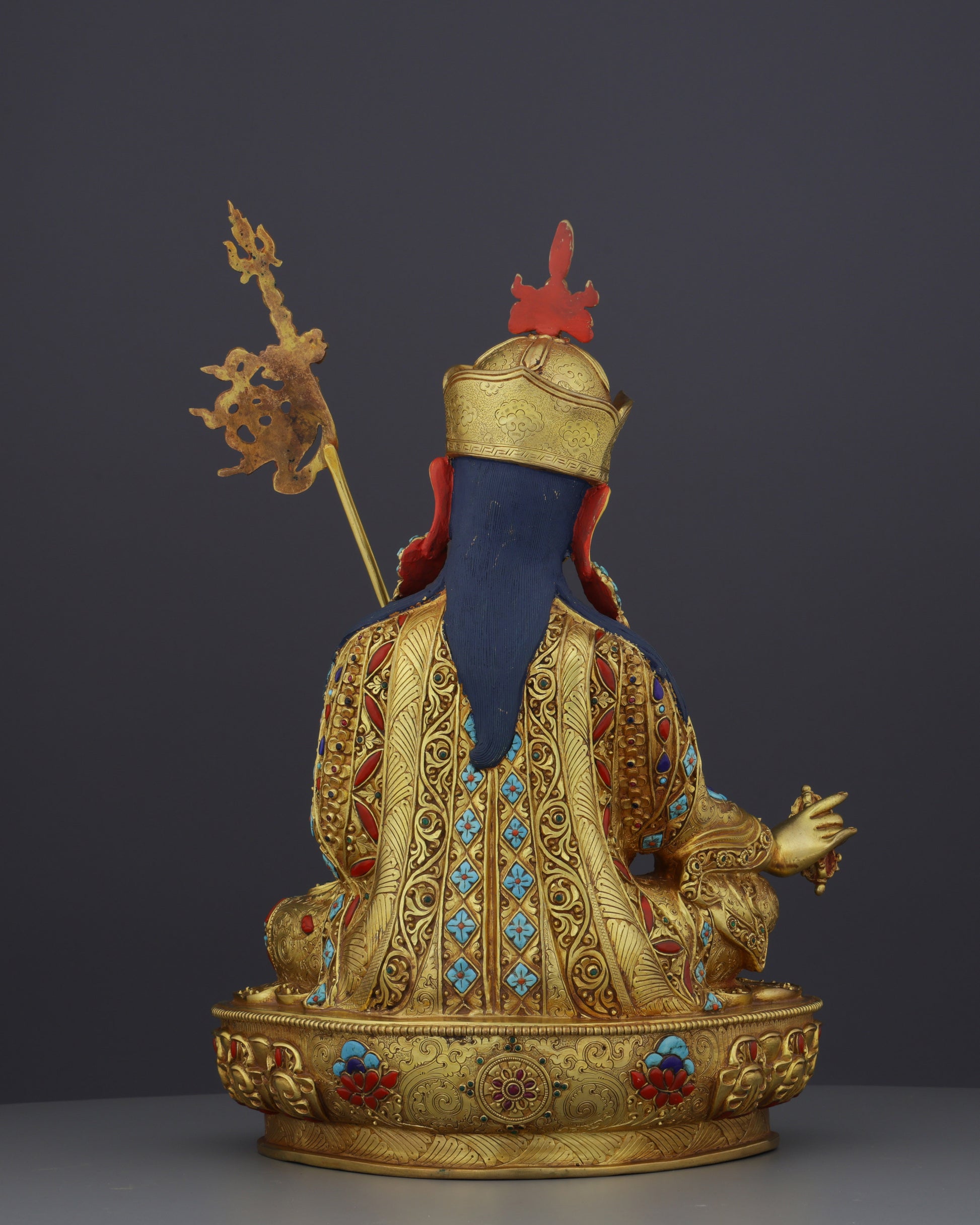 Exquisite Handcrafted Guru Rinpoche Statue | A Sacred Tibetan Buddhist Masterpiece - Authentic Handcrafted Statue