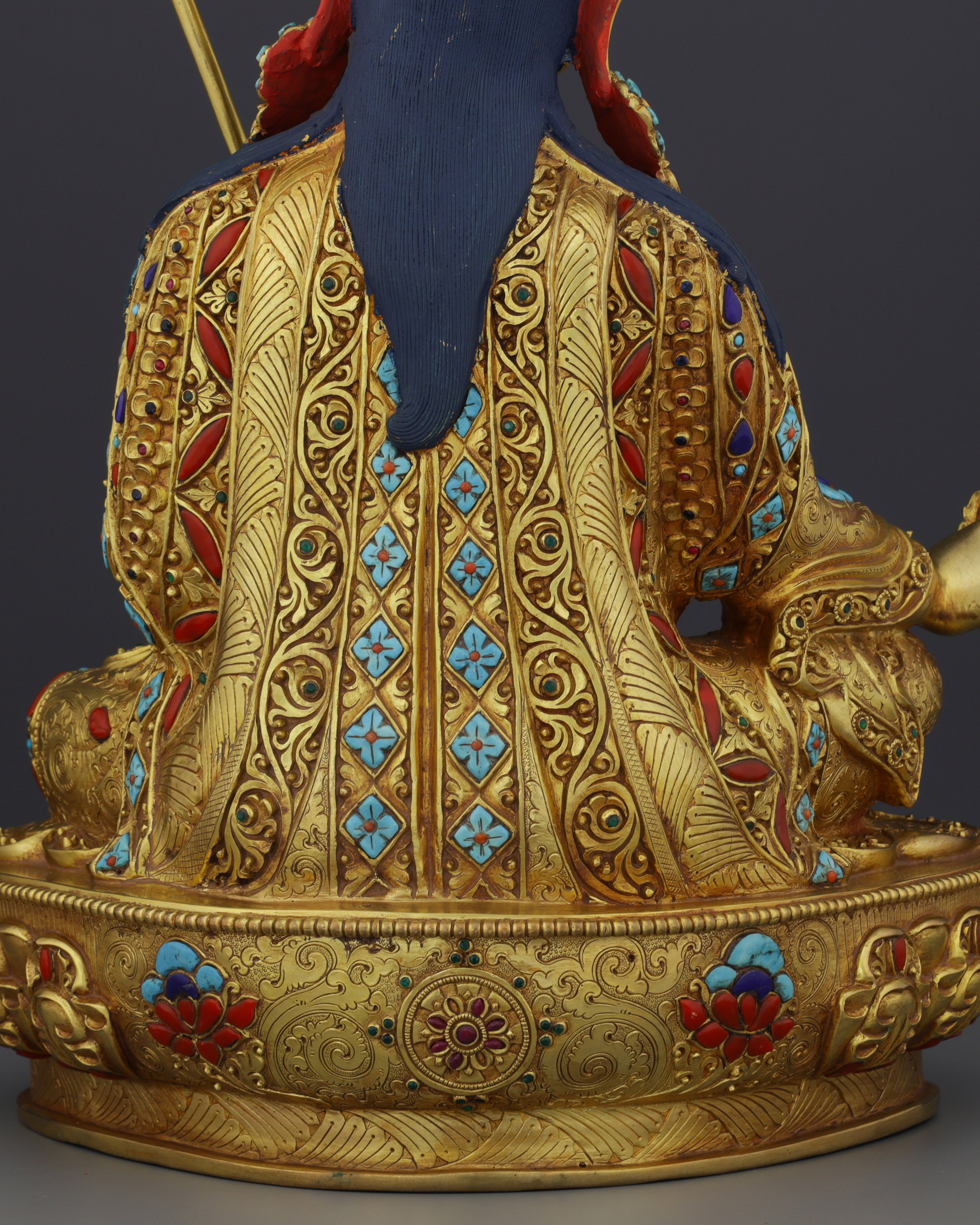 Exquisite Handcrafted Guru Rinpoche Statue | A Sacred Tibetan Buddhist Masterpiece