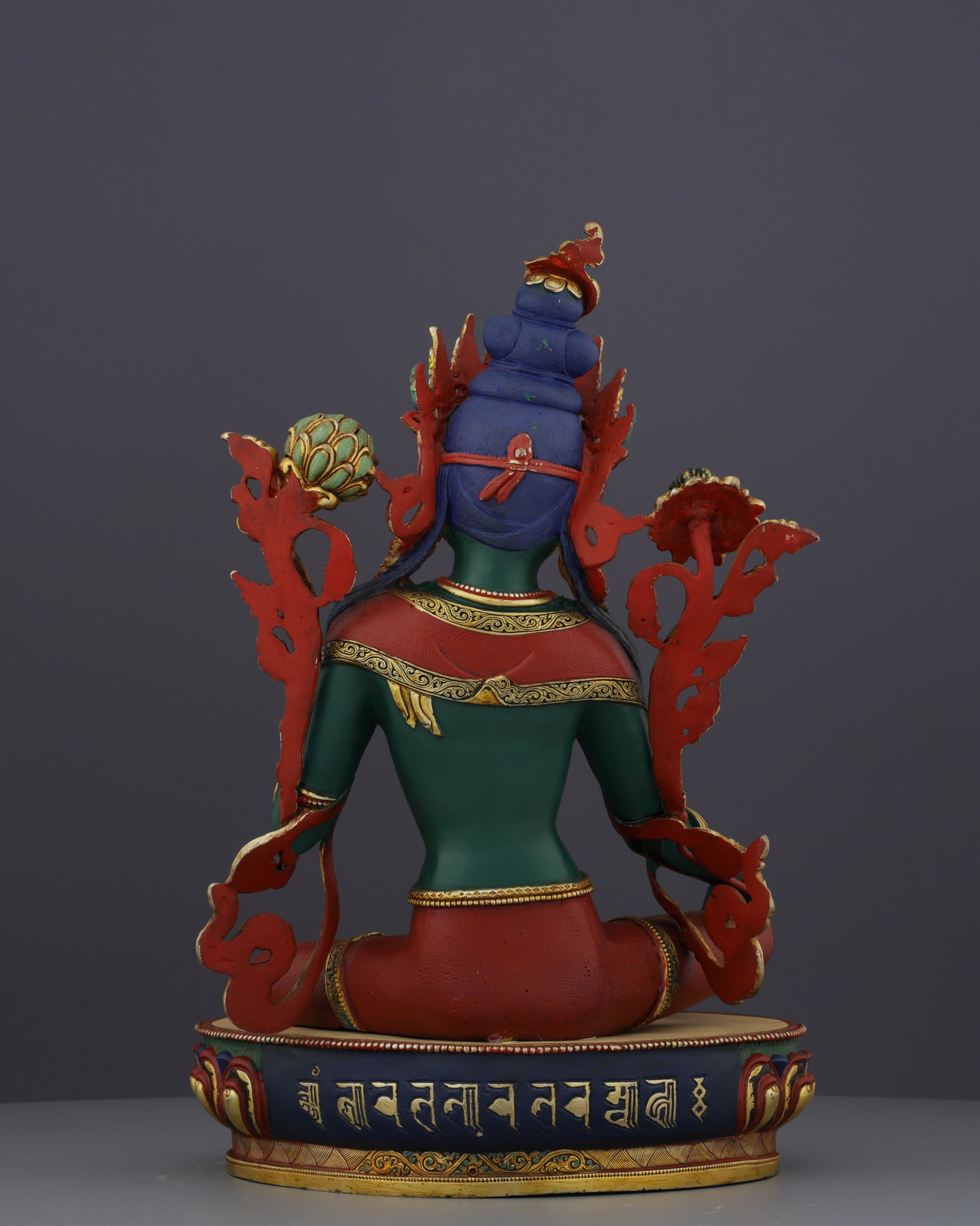 Exquisite Nepalese Handmade Green Tara Statue | A Masterpiece of Spiritual Artistry - Authentic Handcrafted Statue