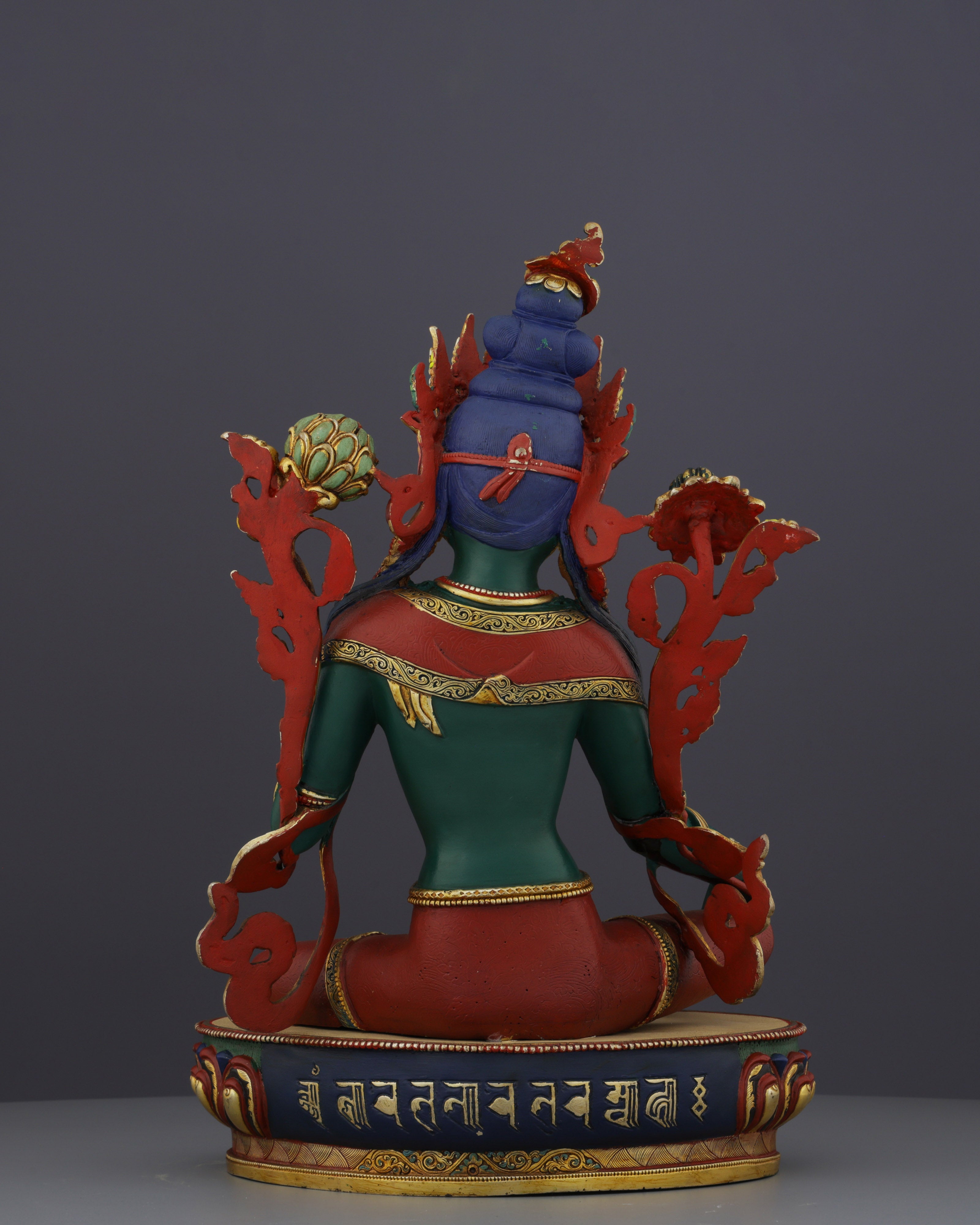 Exquisite Nepalese Handmade Green Tara Statue | A Masterpiece of Spiritual Artistry