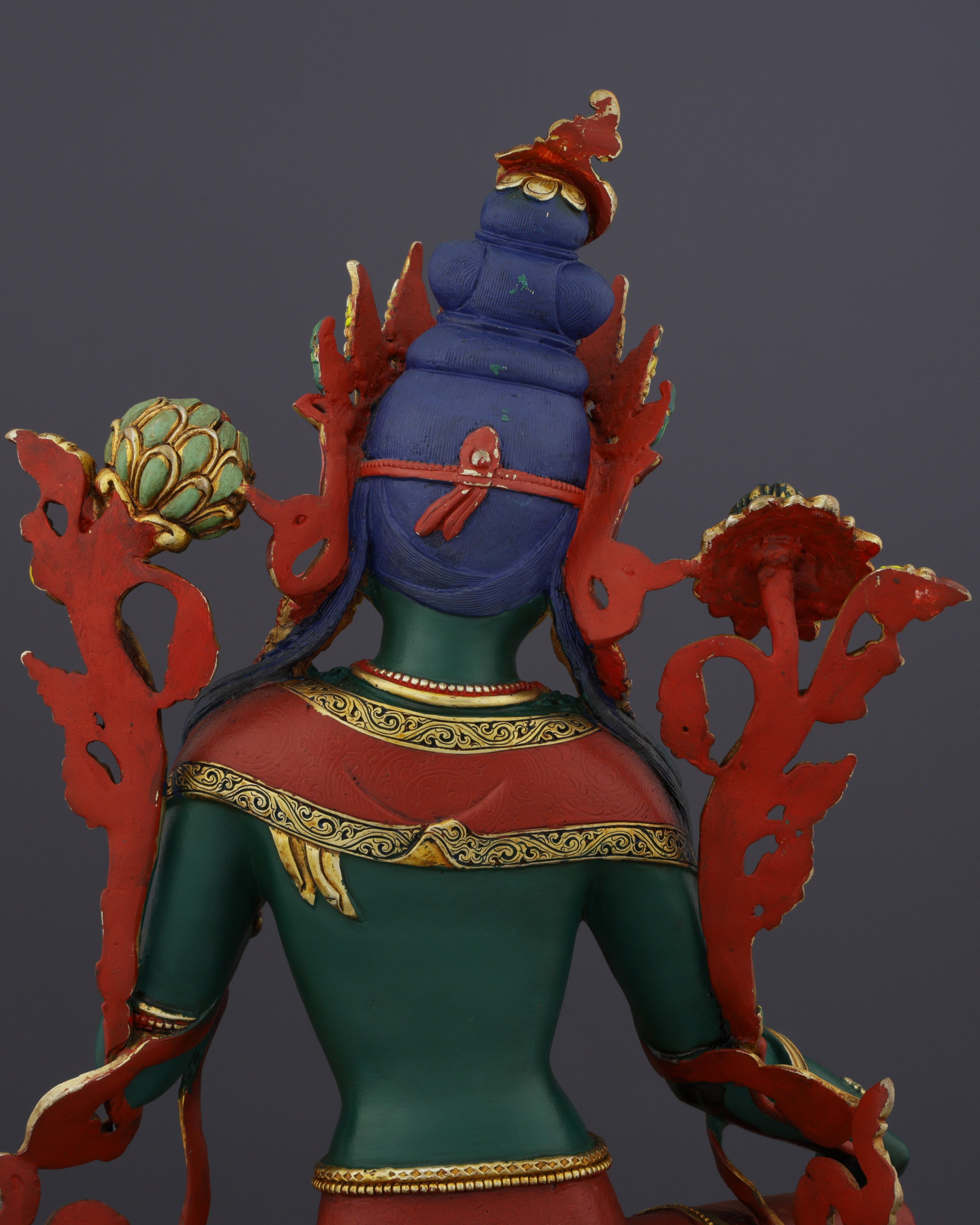 Exquisite Nepalese Handmade Green Tara Statue | A Masterpiece of Spiritual Artistry