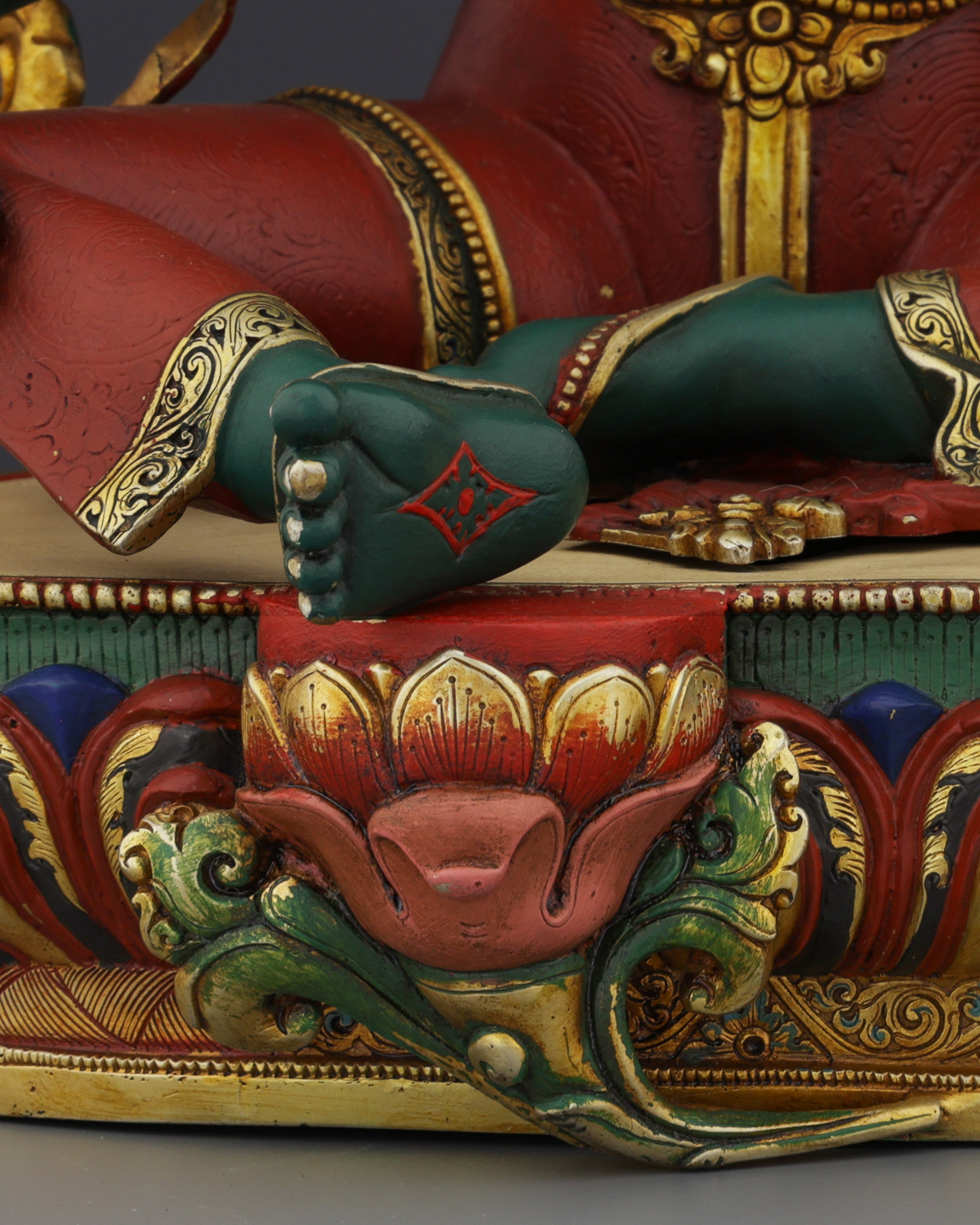 Exquisite Nepalese Handmade Green Tara Statue | A Masterpiece of Spiritual Artistry