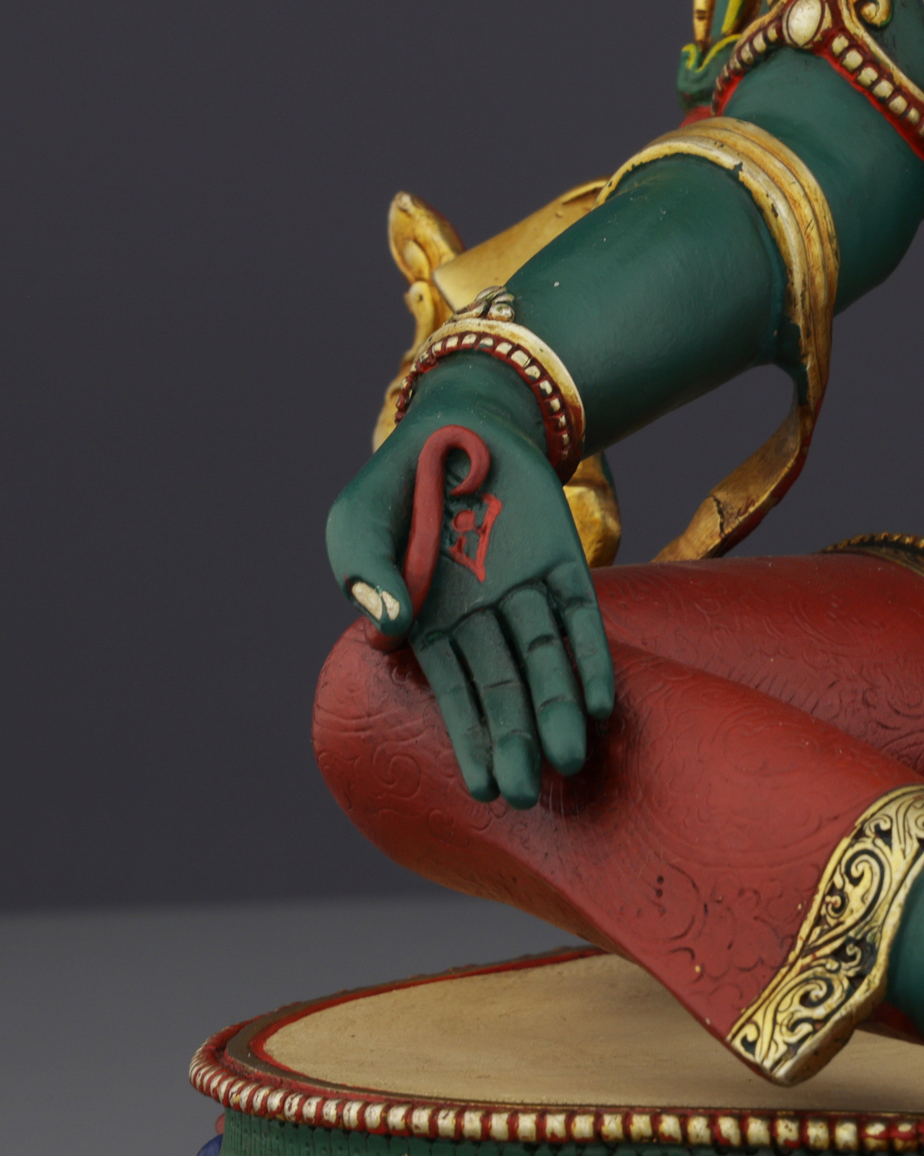 Exquisite Nepalese Handmade Green Tara Statue | A Masterpiece of Spiritual Artistry