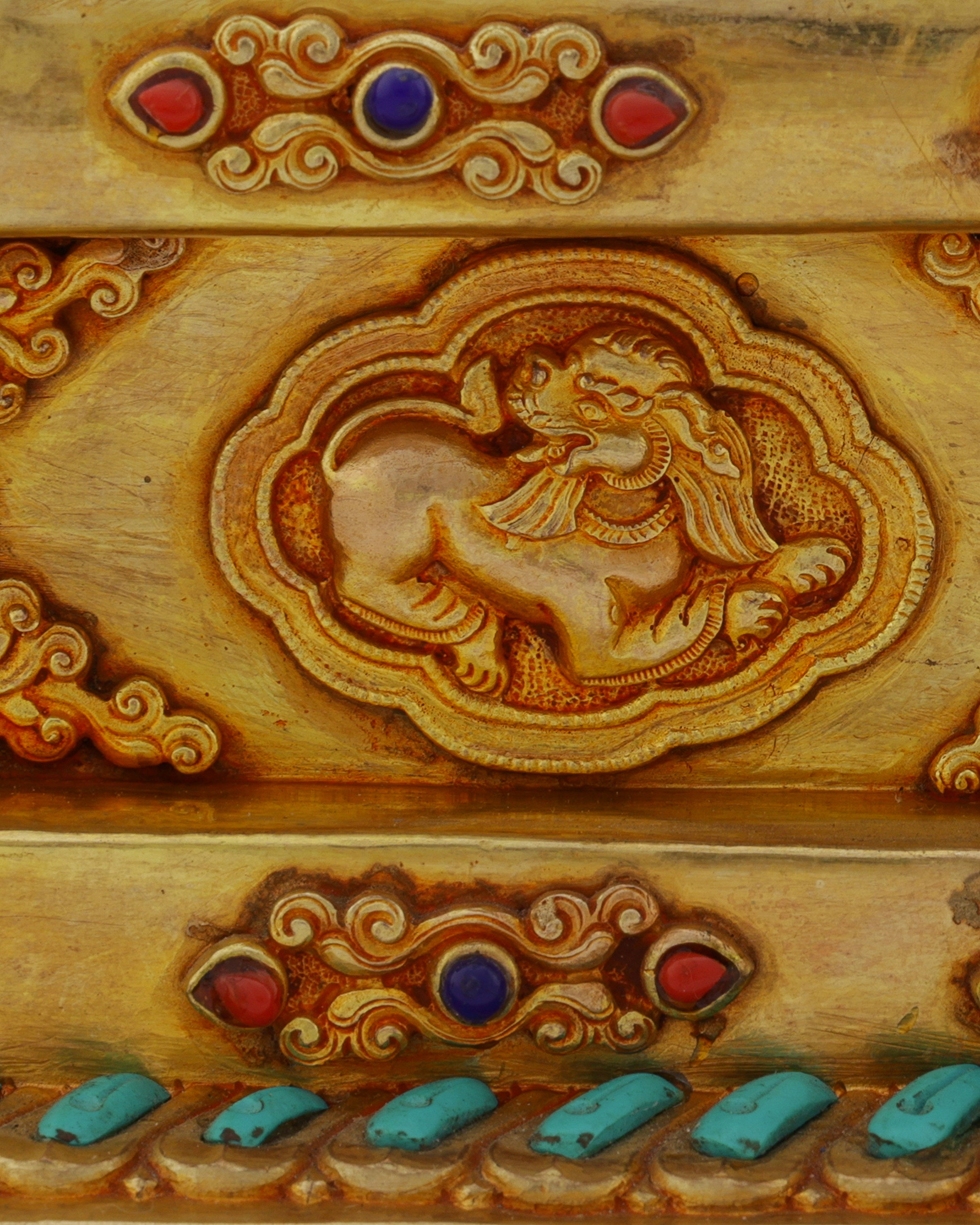 Exquisite Nepalese Handmade Sakyamuni Buddha With Throne Statue | A Masterpiece of Sacred Art
