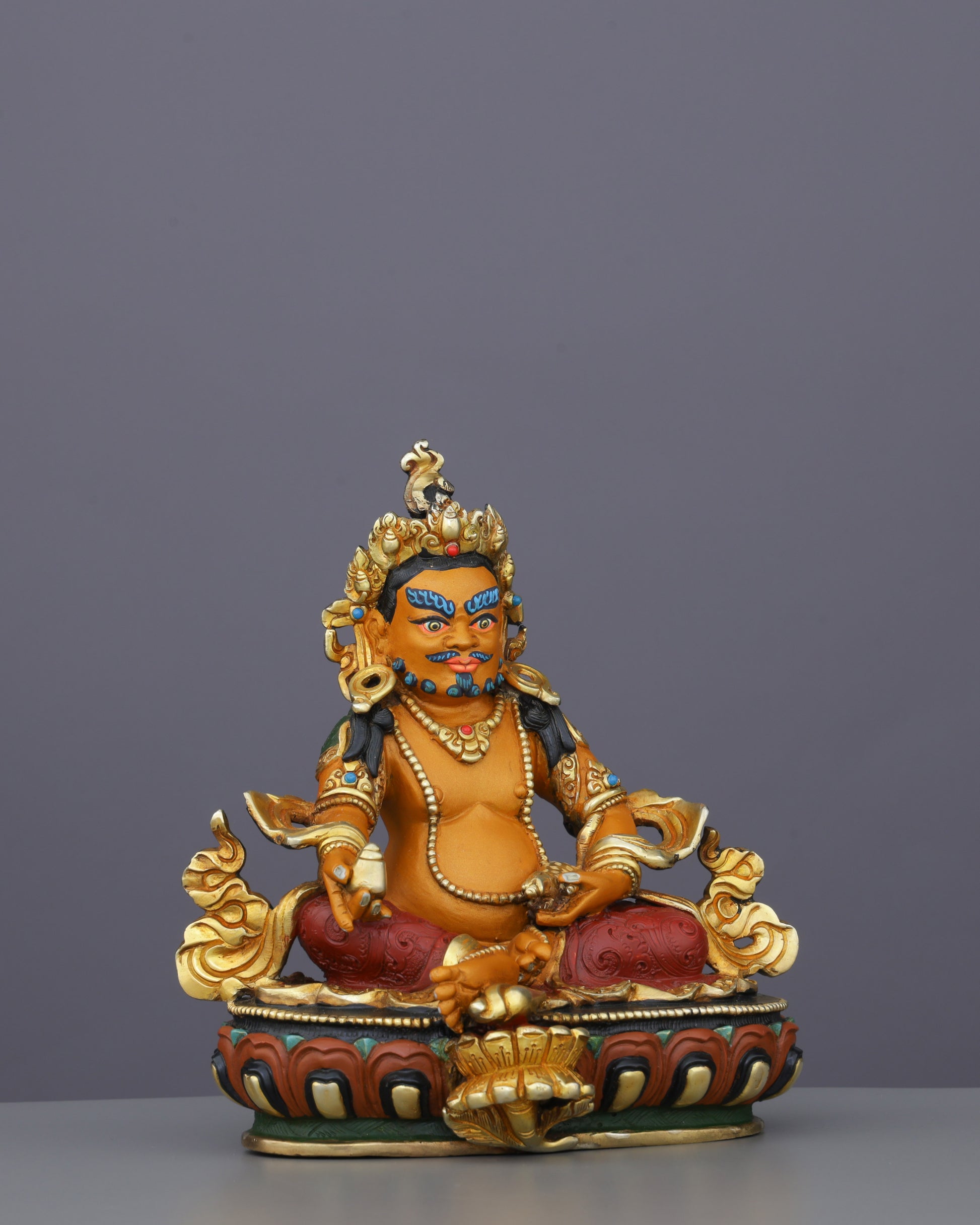 Sacred Dzambhala Statue | Wealth Deity for Prosperity and Abundance - Authentic Handcrafted Statue