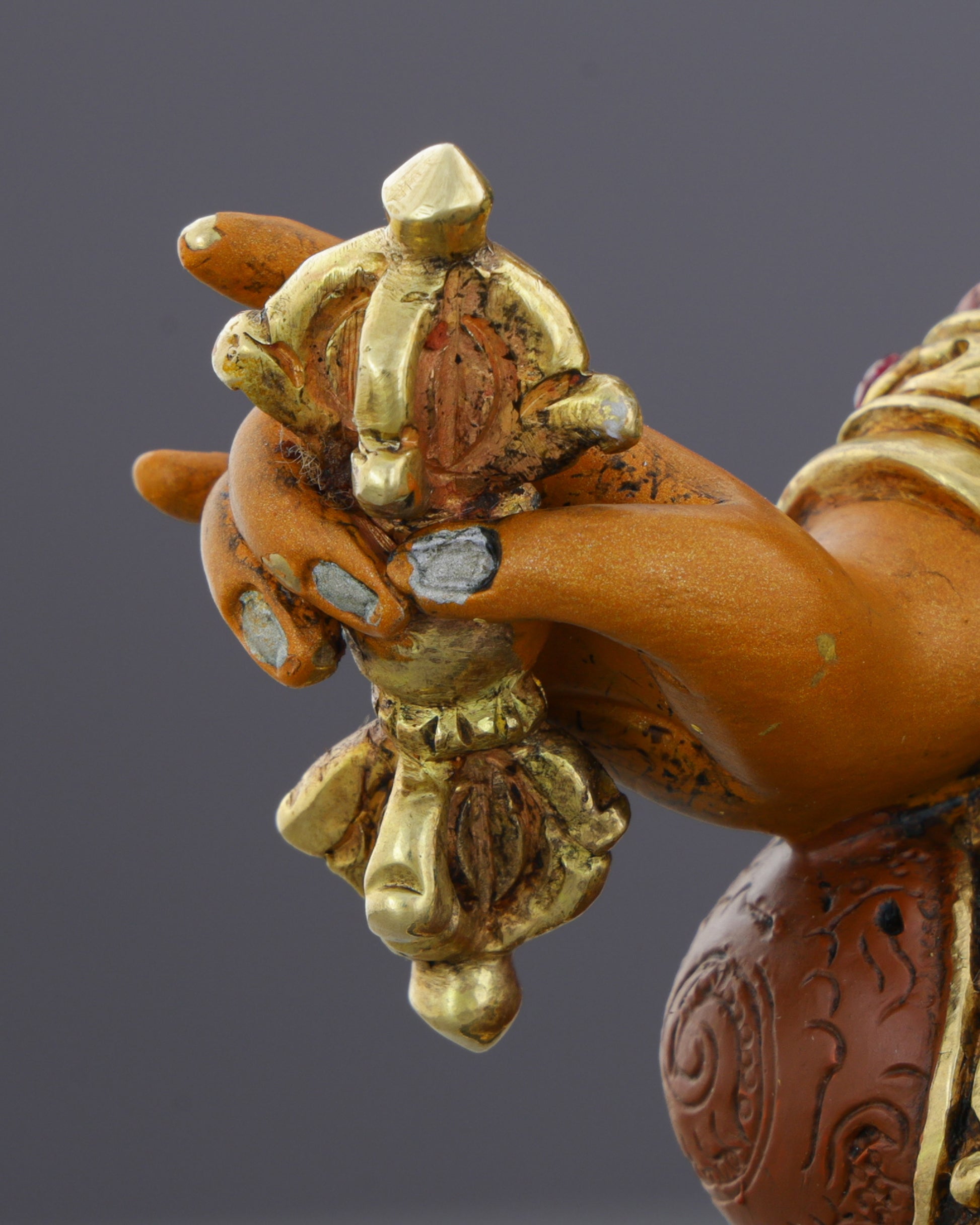 Sacred Guru Rinpoche Statue | Handcrafted Tibetan Buddhist Treasure - Authentic Handcrafted Statue