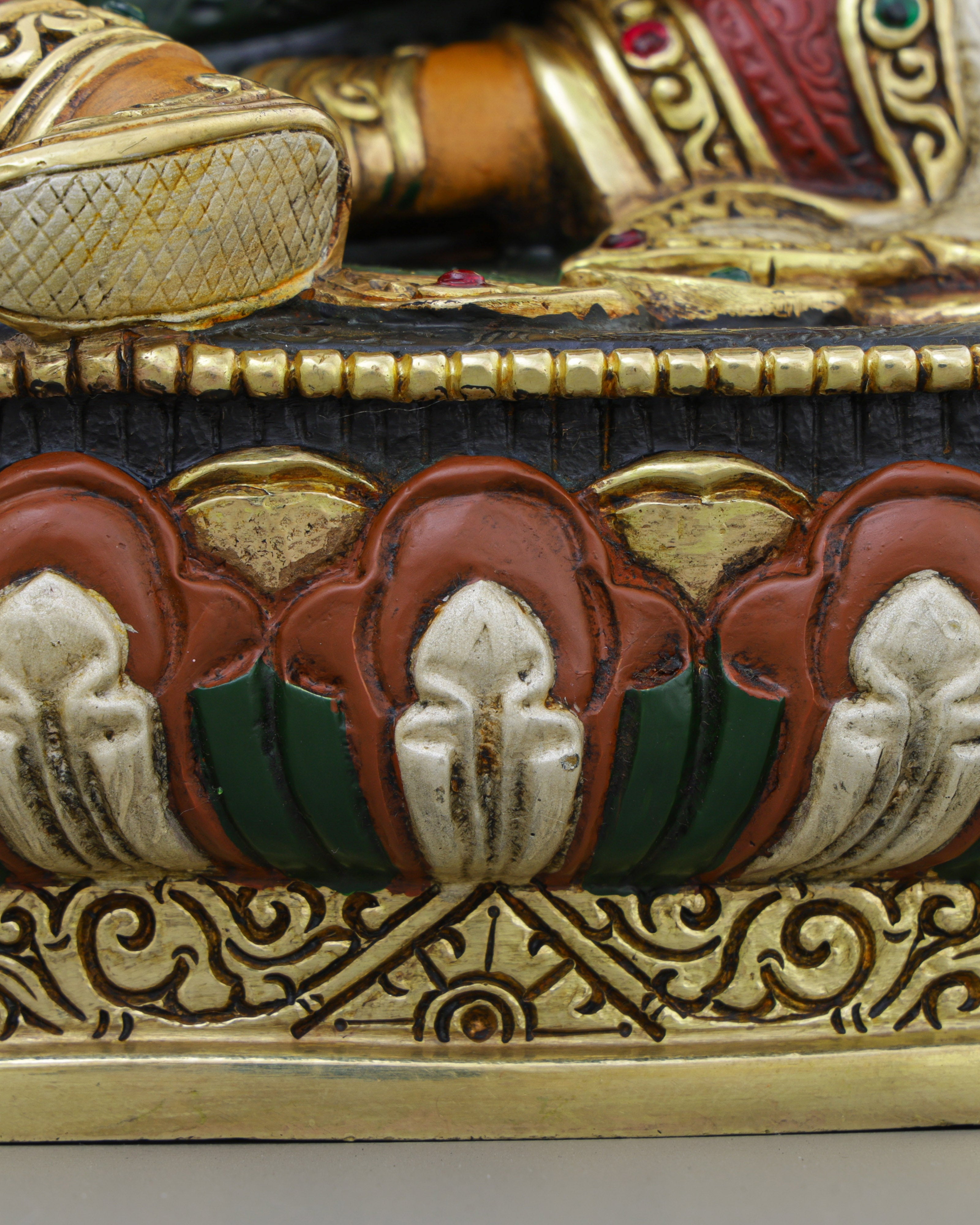 Sacred Guru Rinpoche Statue | Handcrafted Tibetan Buddhist Treasure