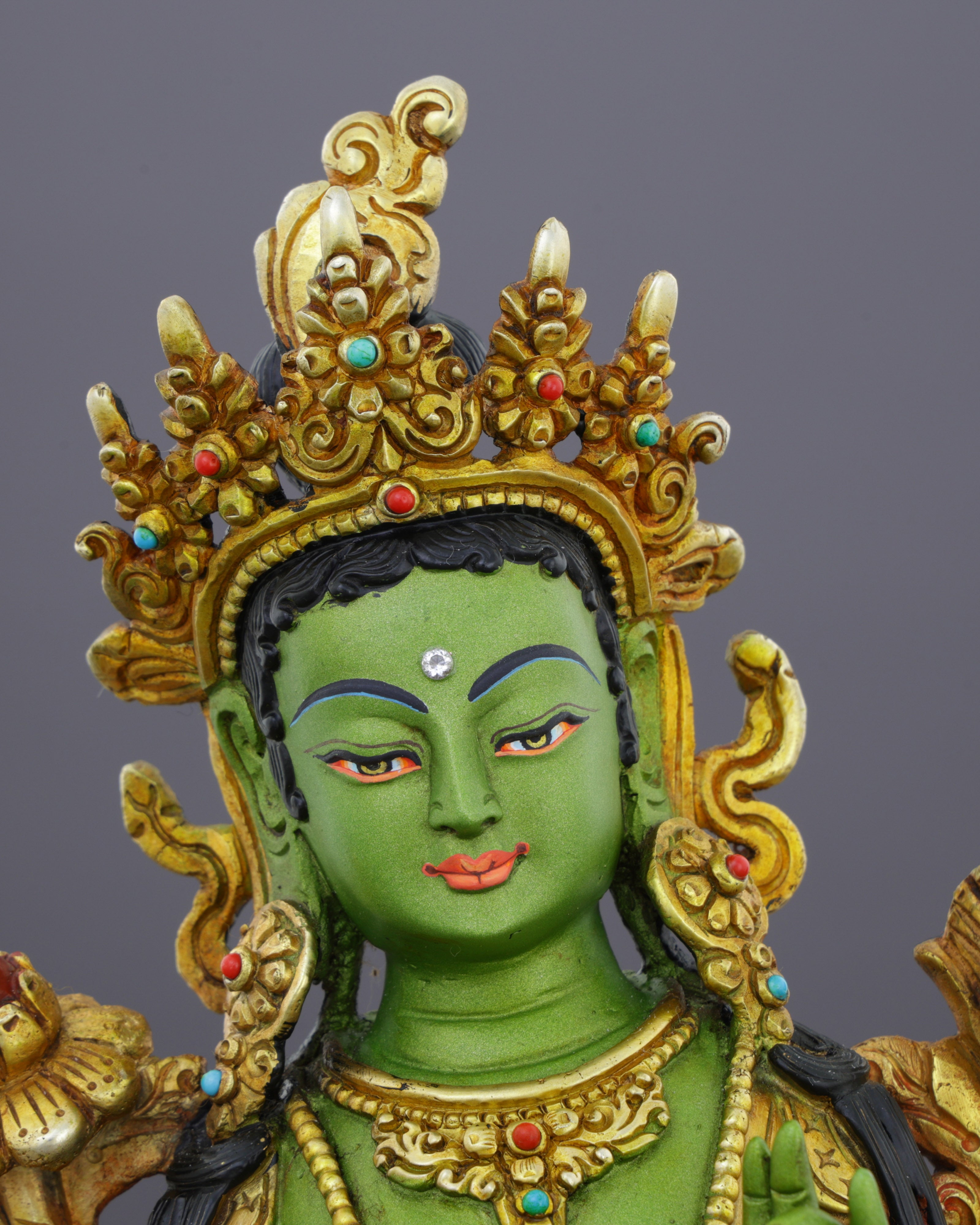 Exquisite Green Tara Statue | Divine Mother of Compassion and Swift Liberation