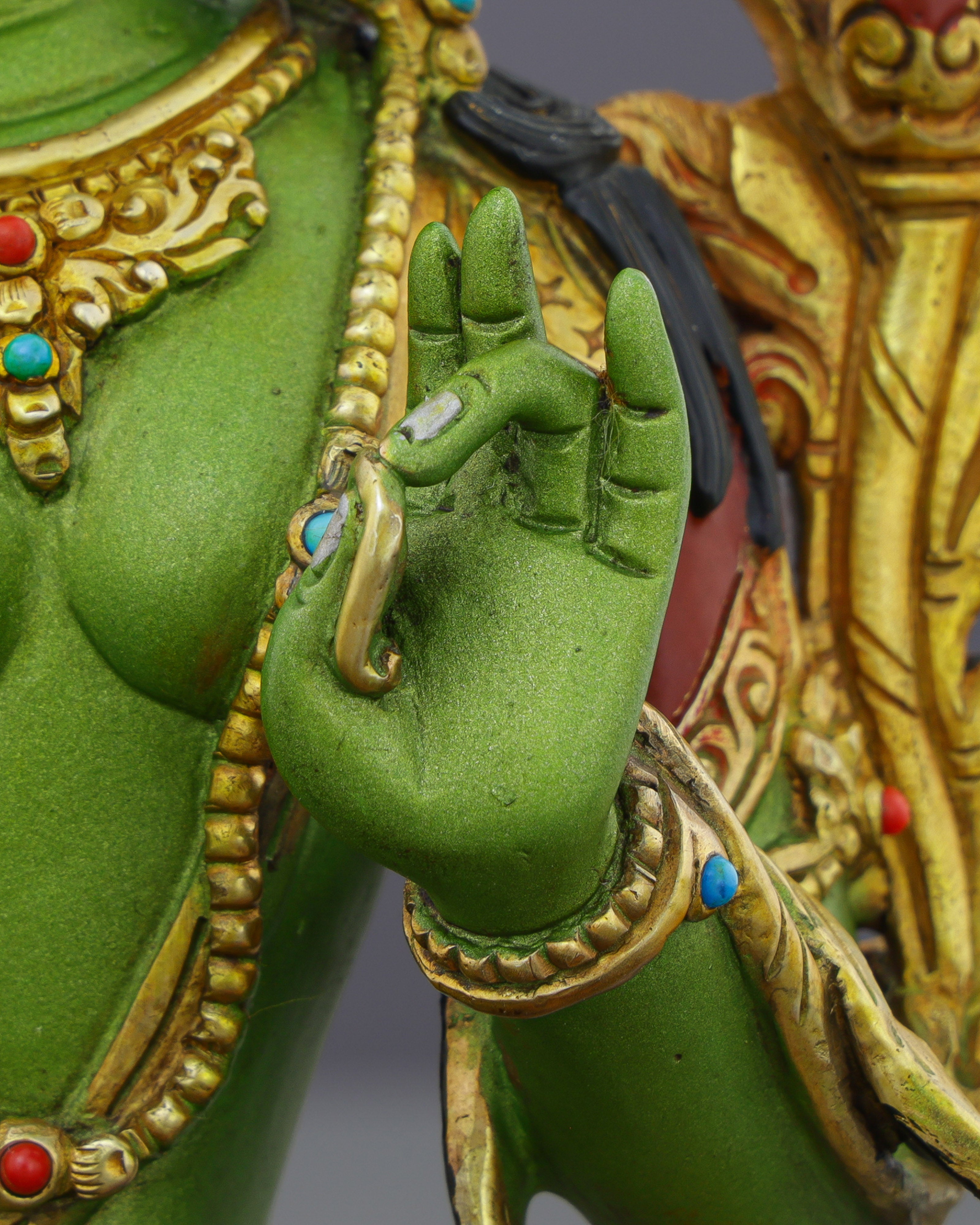 Exquisite Green Tara Statue | Divine Mother of Compassion and Swift Liberation