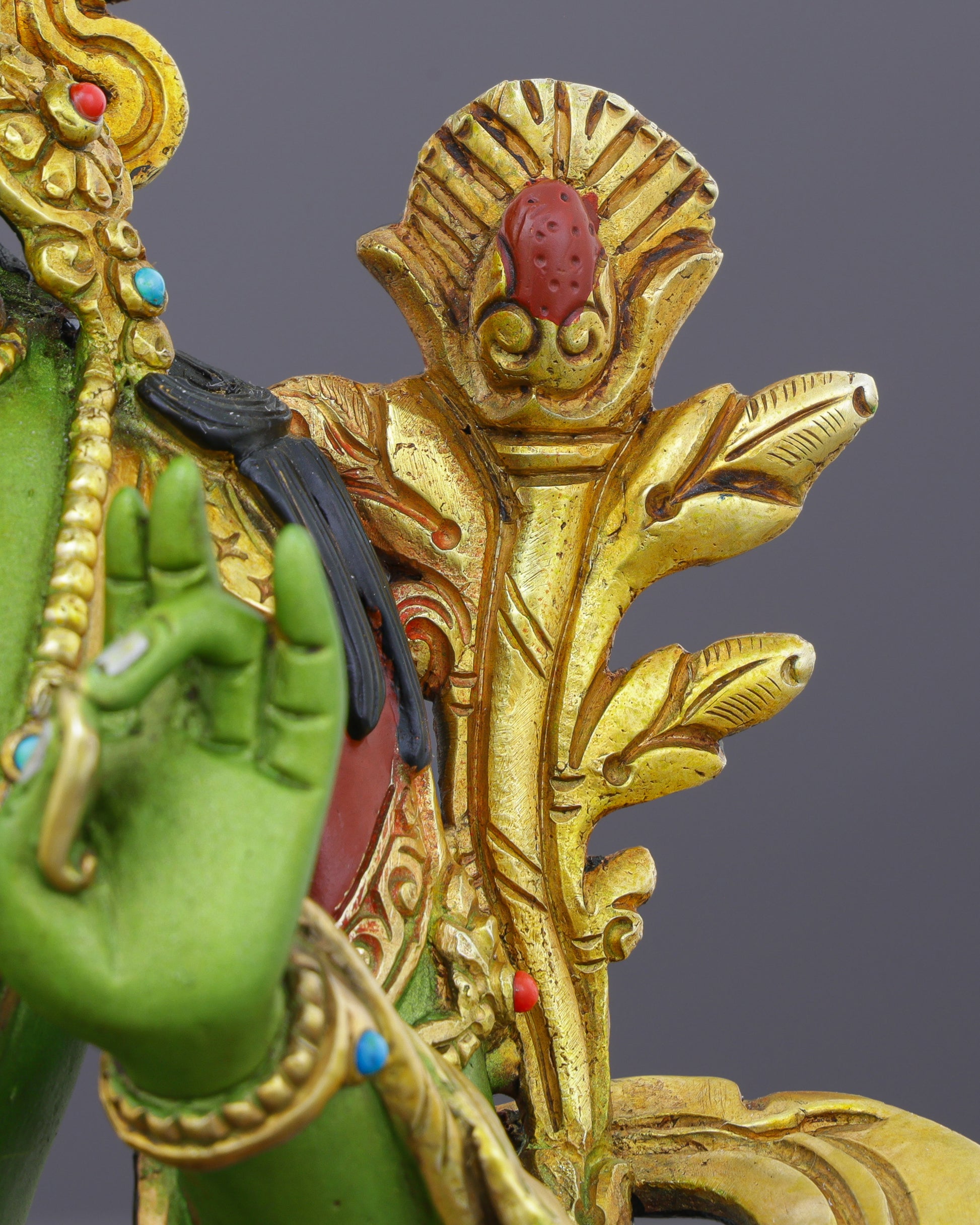 Exquisite Green Tara Statue | Divine Mother of Compassion and Swift Liberation - Authentic Handcrafted Statue