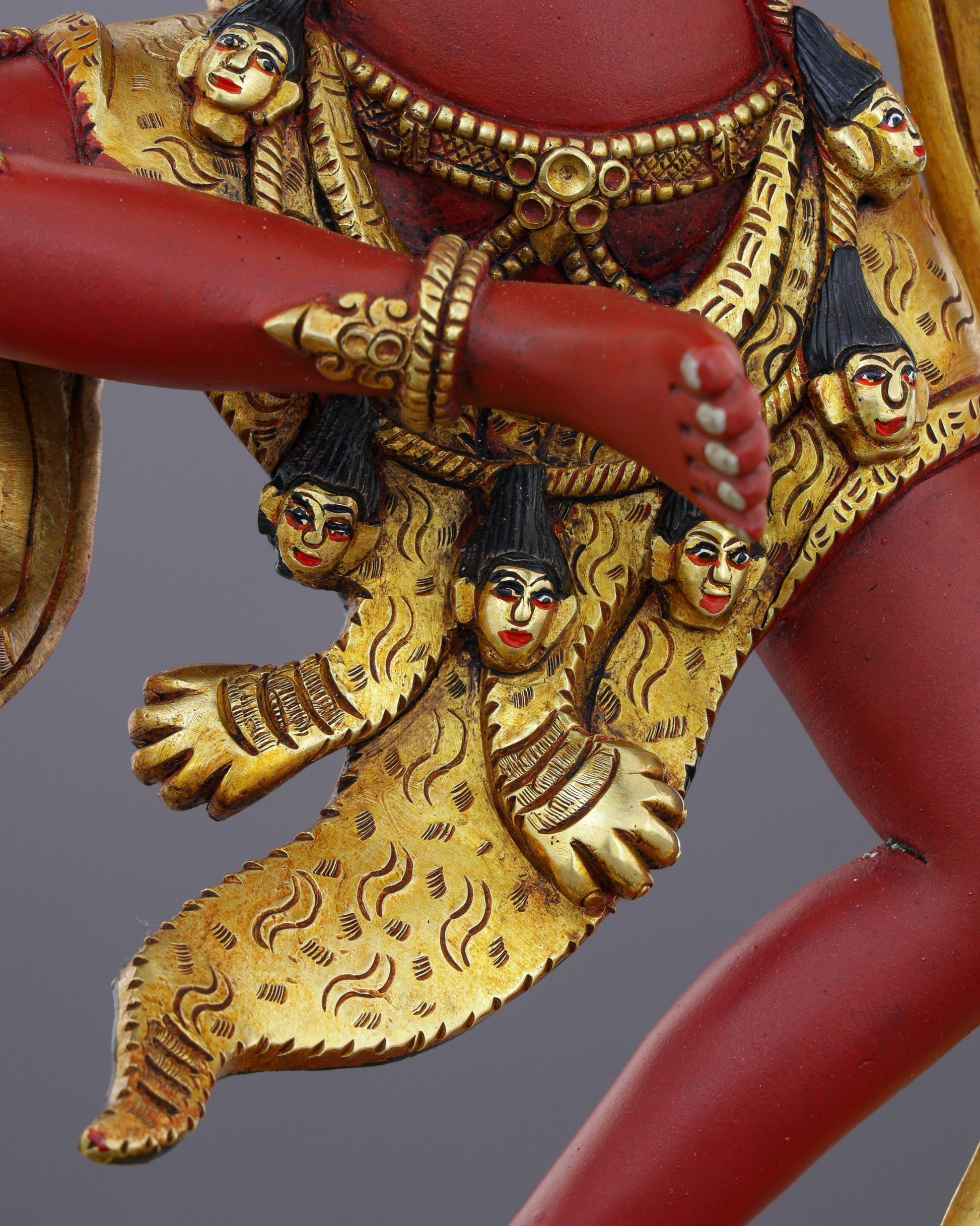 Kururkulla | The Red Goddess of Enchantment Who Commands the Universe - Authentic Handcrafted Statue