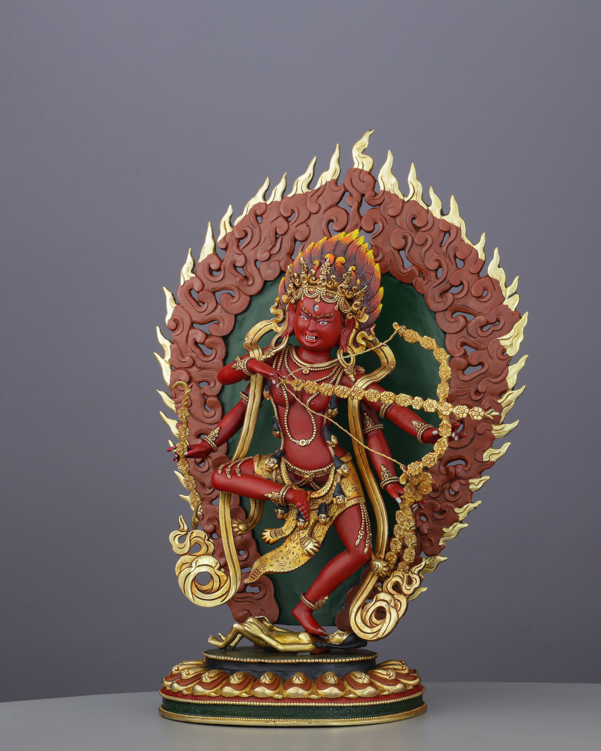 Kururkulla | The Red Goddess of Enchantment Who Commands the Universe - Authentic Handcrafted Statue