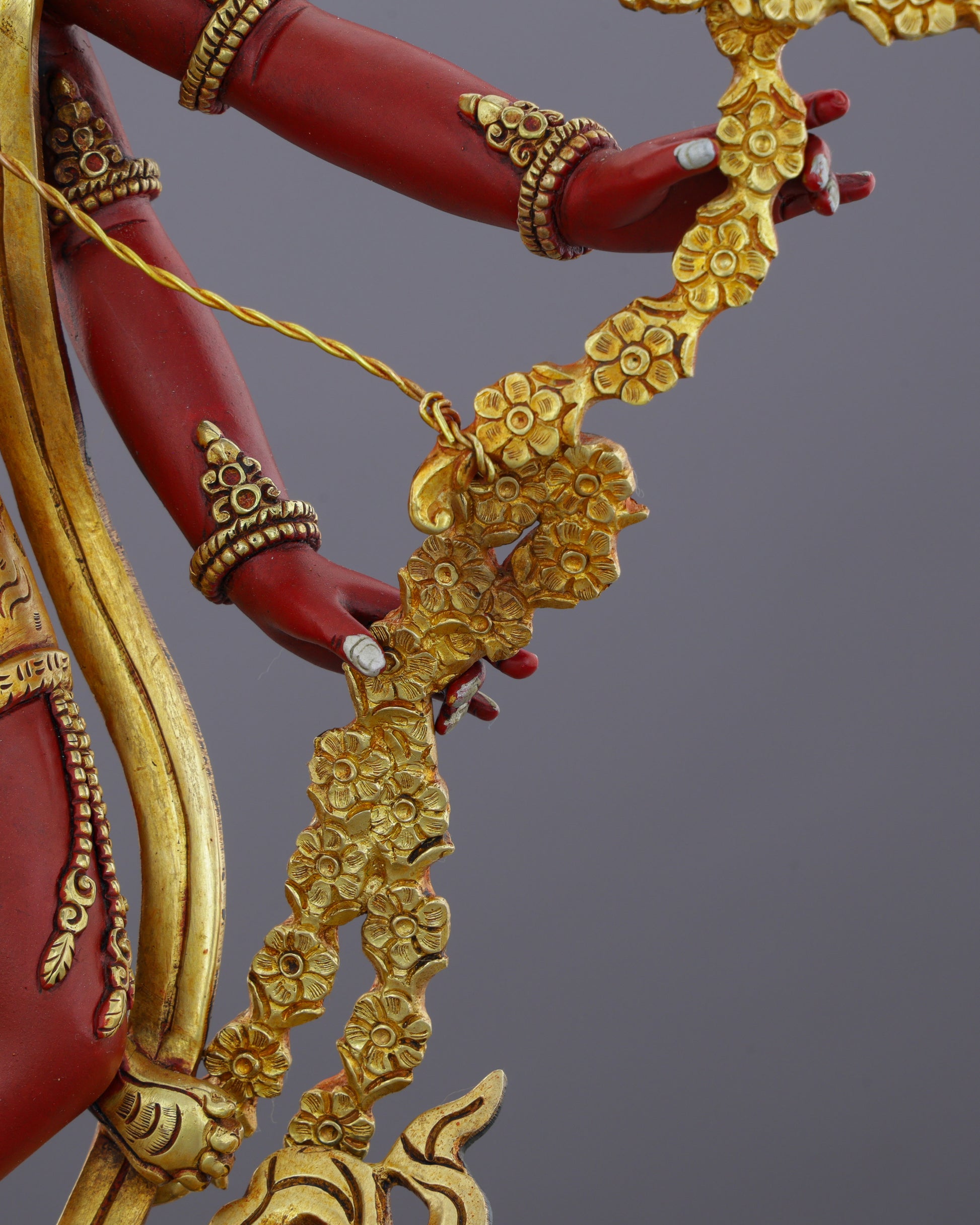 Kururkulla | The Red Goddess of Enchantment Who Commands the Universe - Authentic Handcrafted Statue
