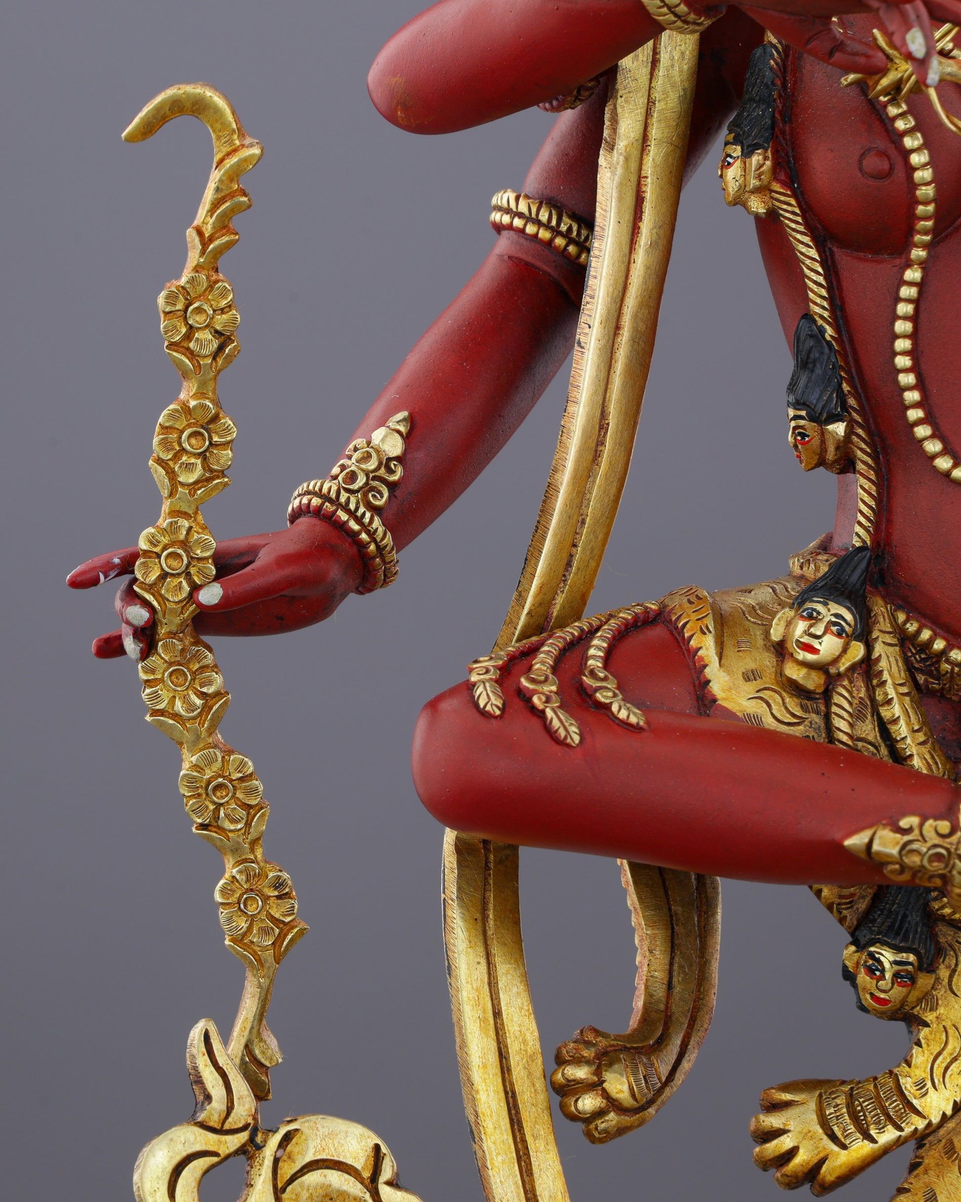 Kururkulla | The Red Goddess of Enchantment Who Commands the Universe - Authentic Handcrafted Statue