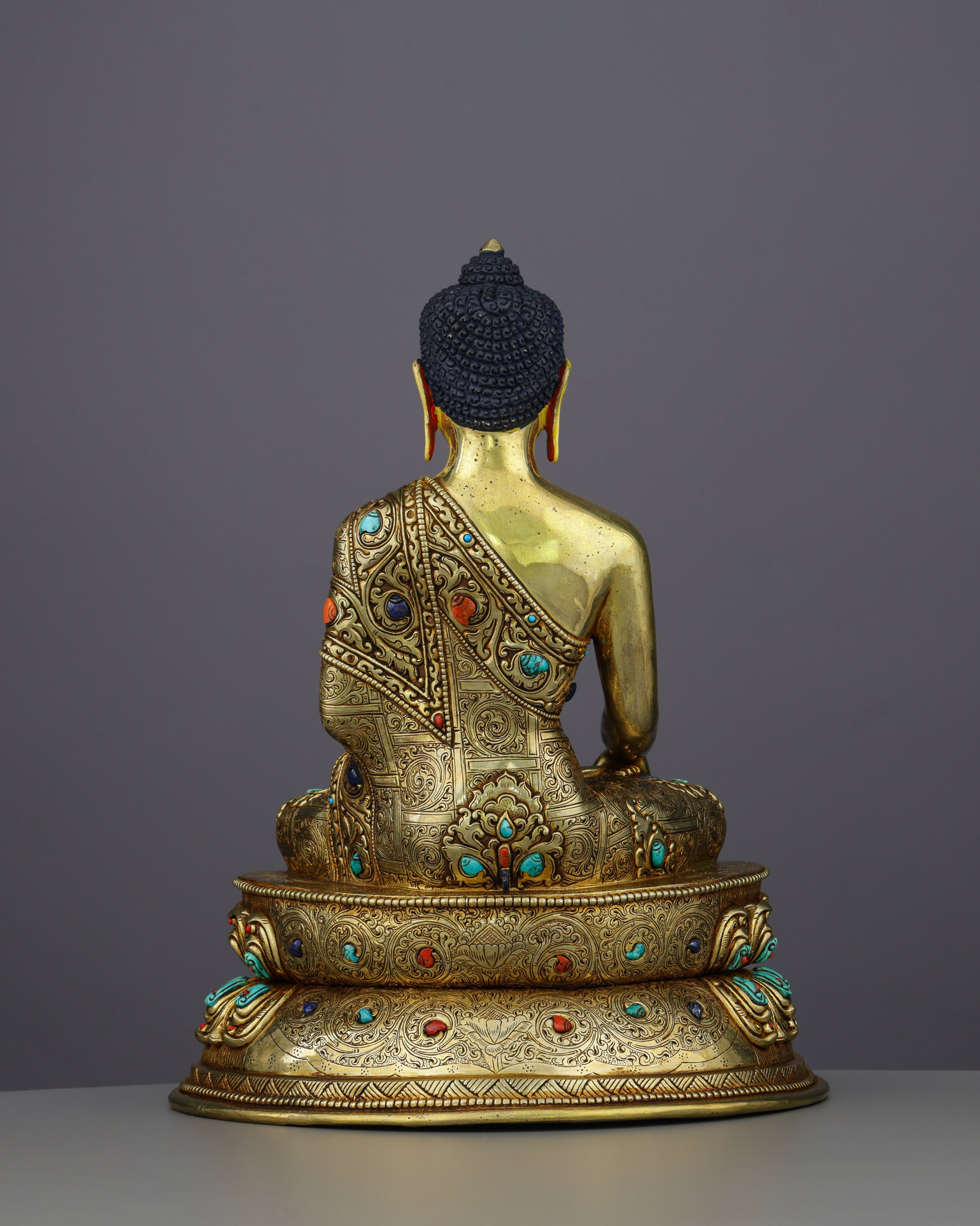 Sakyamuni Buddha | The Awakened One Frozen in Timeless Golden Splendor - Authentic Handcrafted Statue