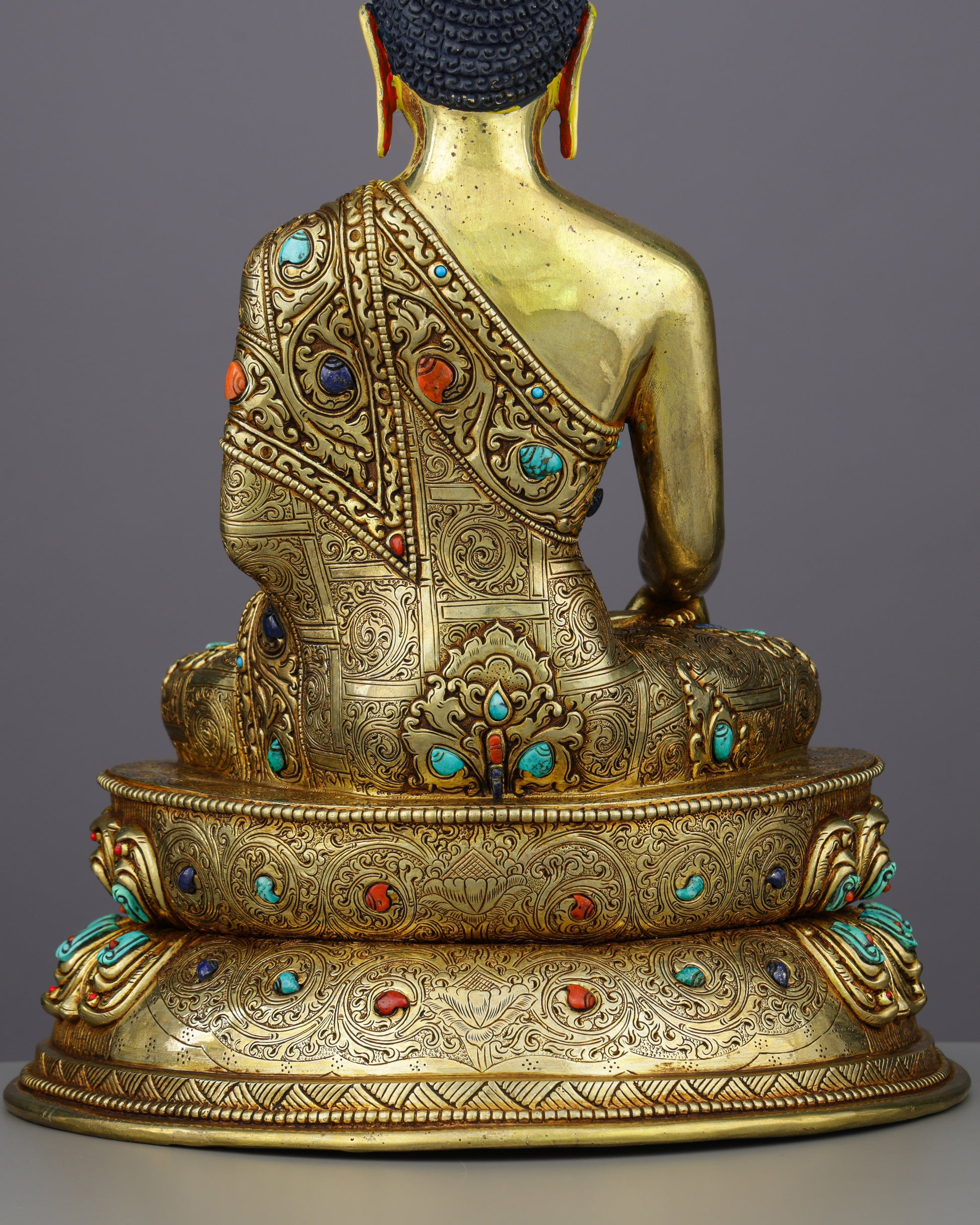 Sakyamuni Buddha | The Awakened One Frozen in Timeless Golden Splendor - Authentic Handcrafted Statue