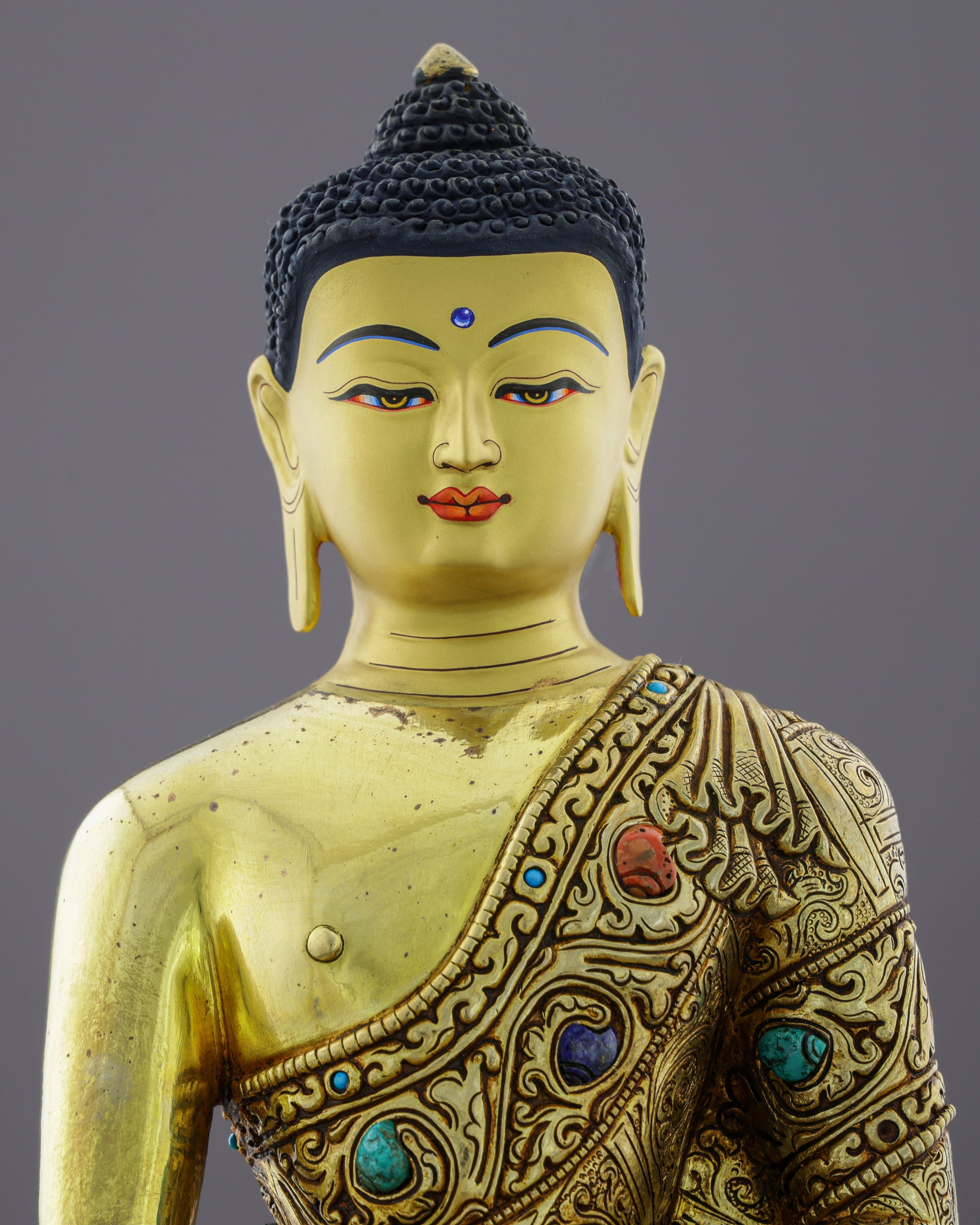 Sakyamuni Buddha | The Awakened One Frozen in Timeless Golden Splendor - Authentic Handcrafted Statue