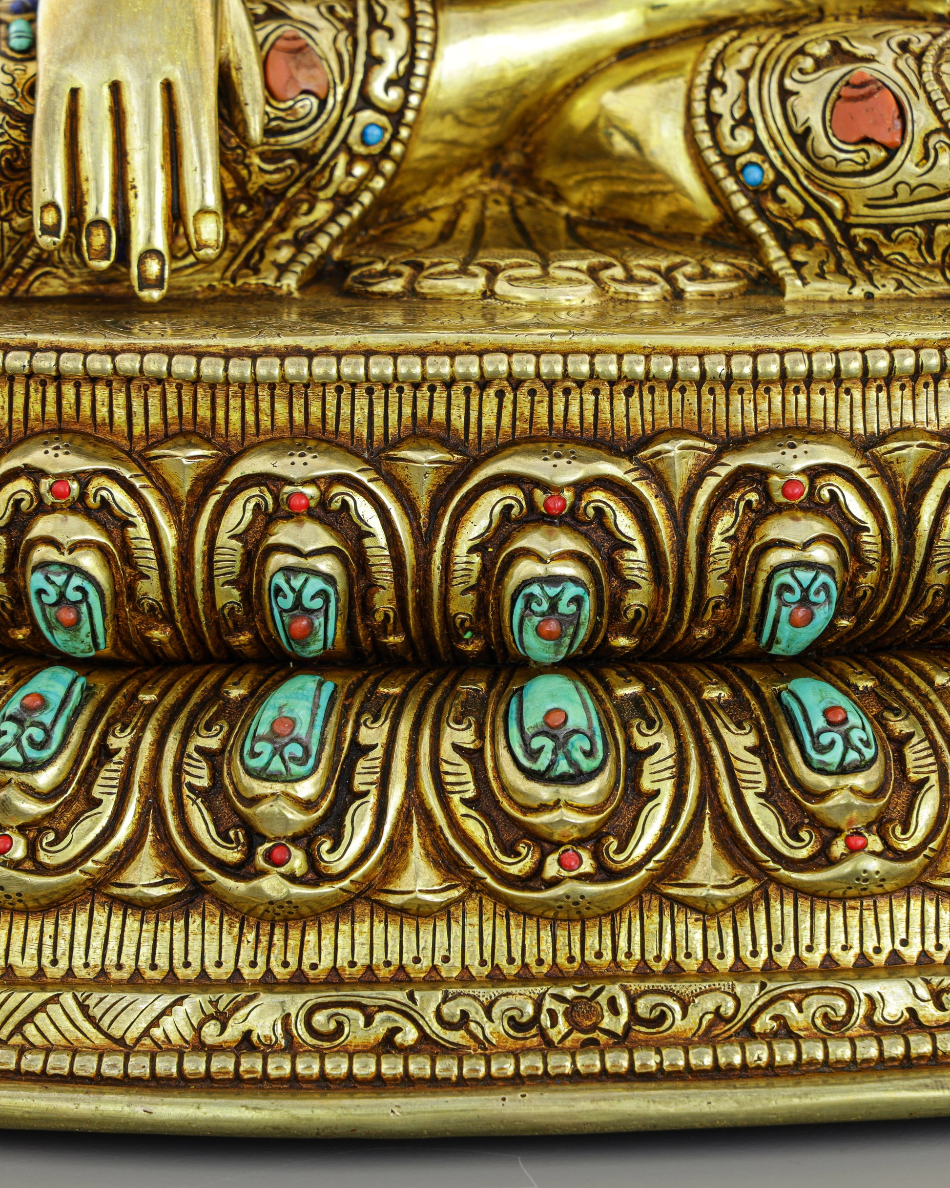 Sakyamuni Buddha | The Awakened One Frozen in Timeless Golden Splendor - Authentic Handcrafted Statue