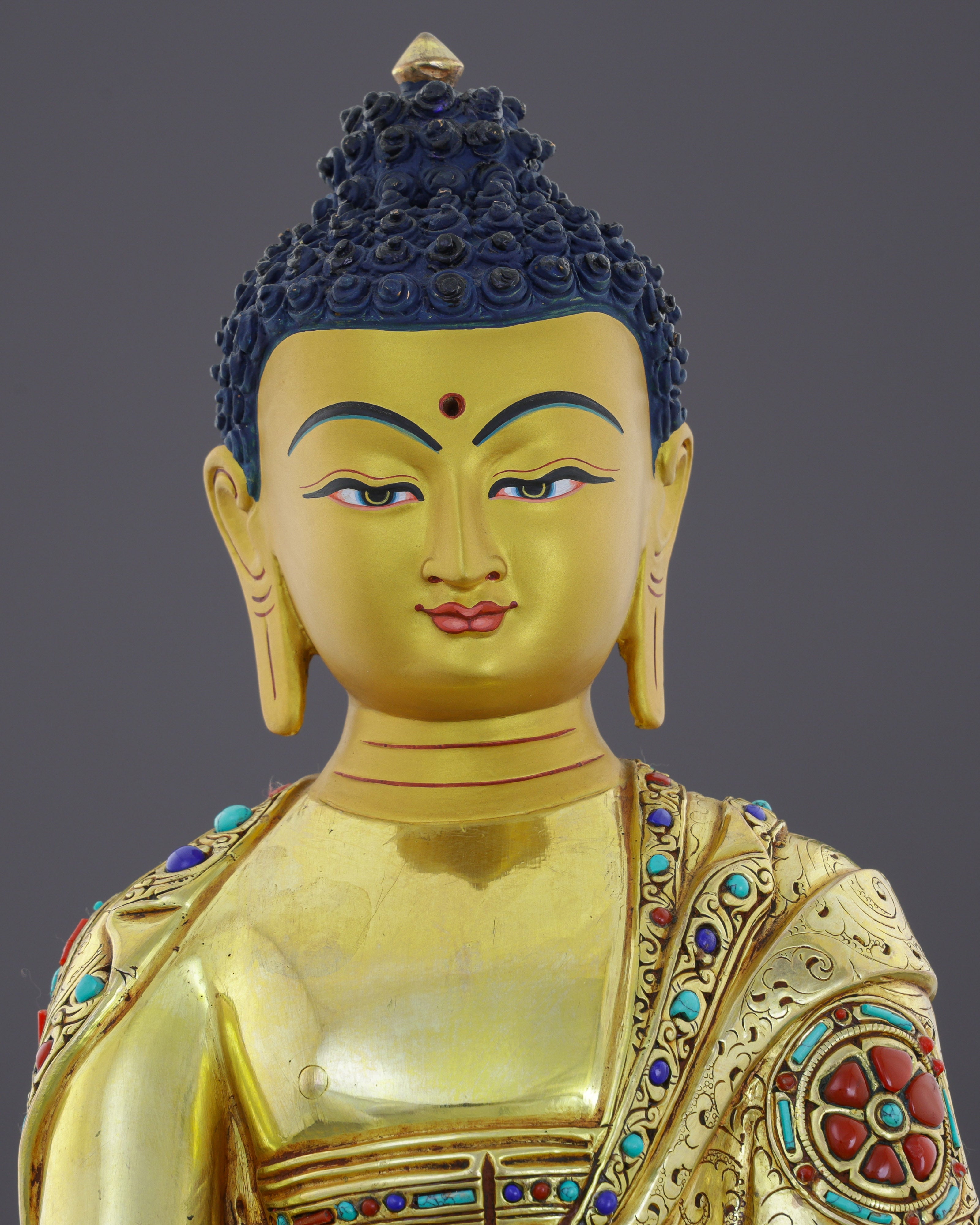 Sakyamuni Buddha | Where Ancient Wisdom Meets Himalayan Gold and Precious Stone
