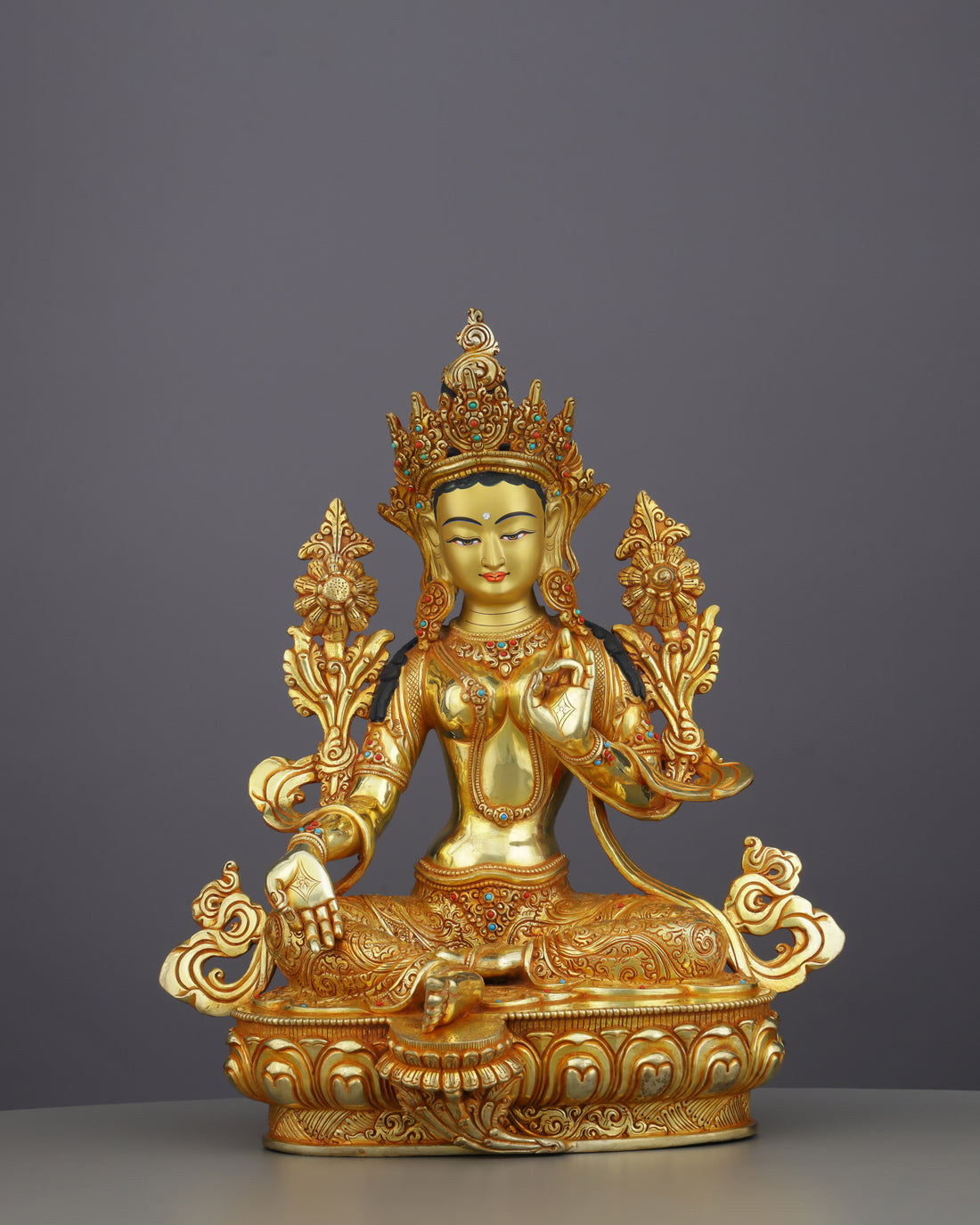 She Who Saves | The Green Tara Statue That Answers Every Call for Help - Handcrafted Buddhist Statue