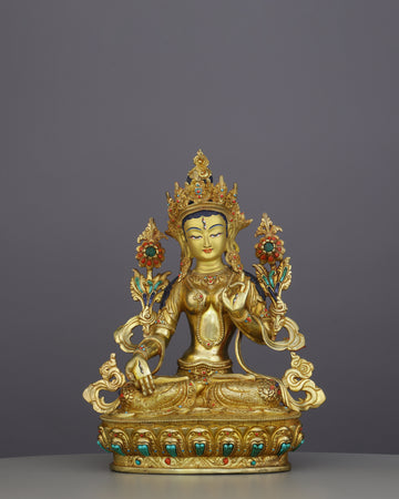 Seven Eyes of Wisdom | White Tara Statue
