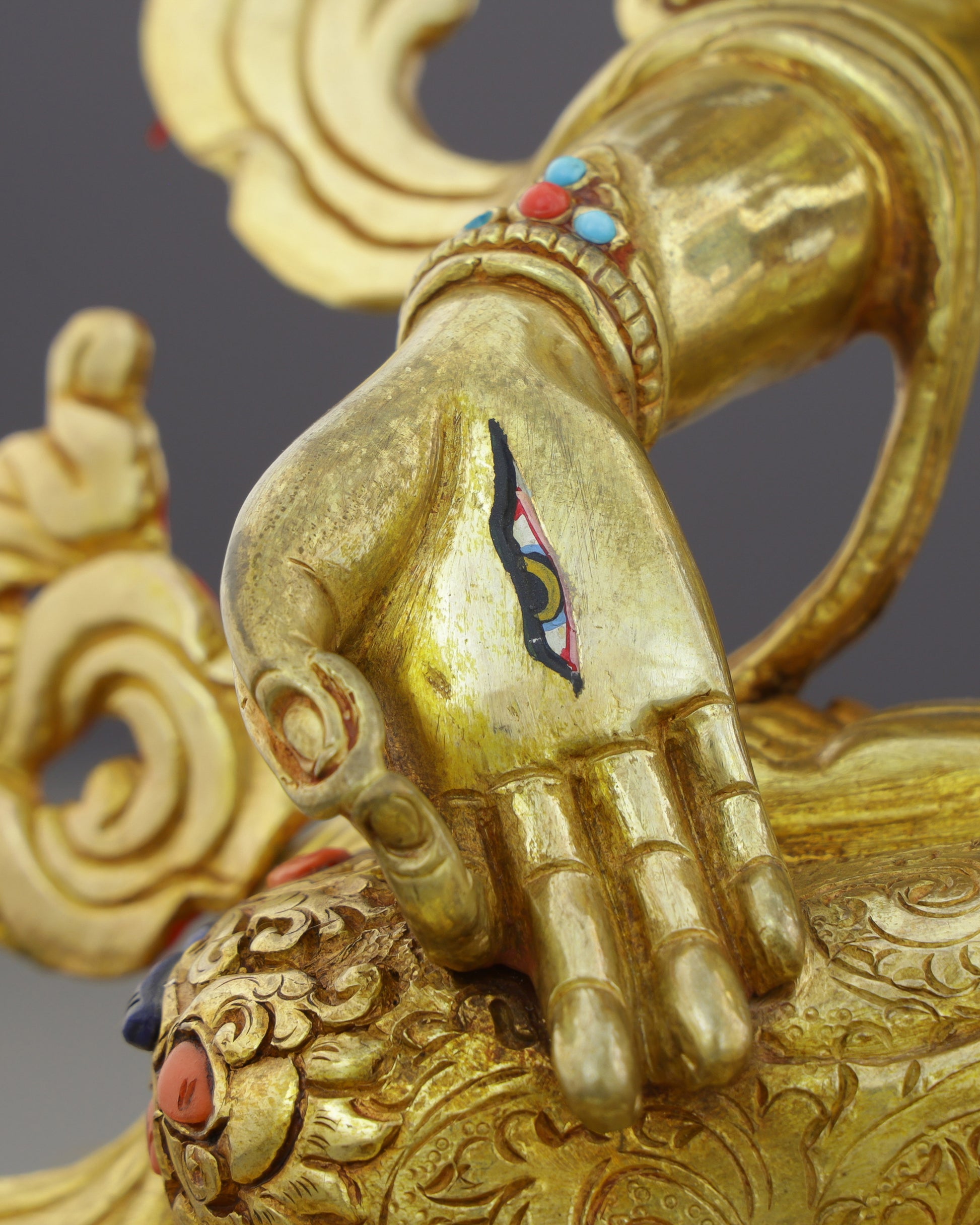 Seven Eyes of Wisdom | White Tara Statue - Authentic Handcrafted Statue