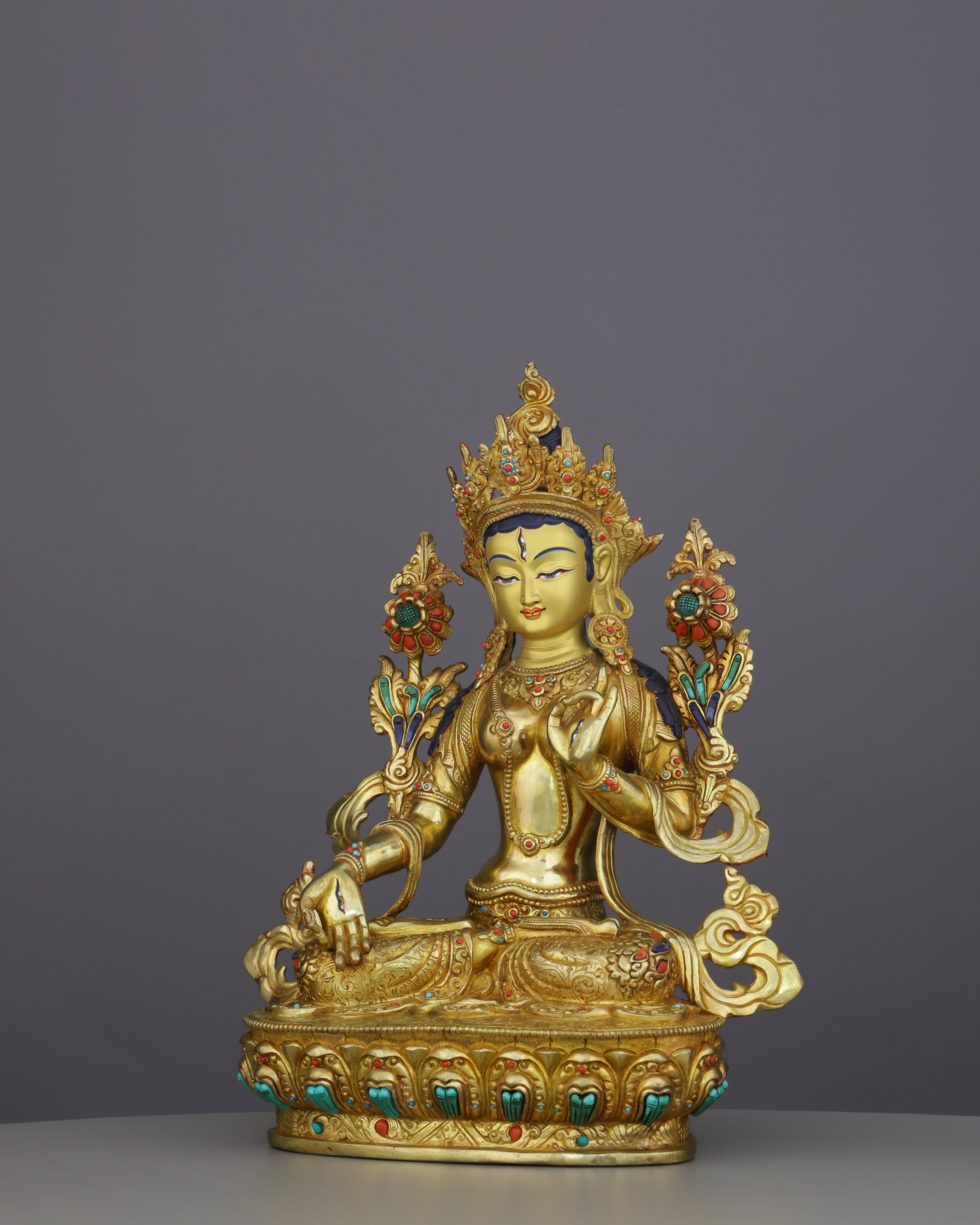 Seven Eyes of Wisdom | White Tara Statue
