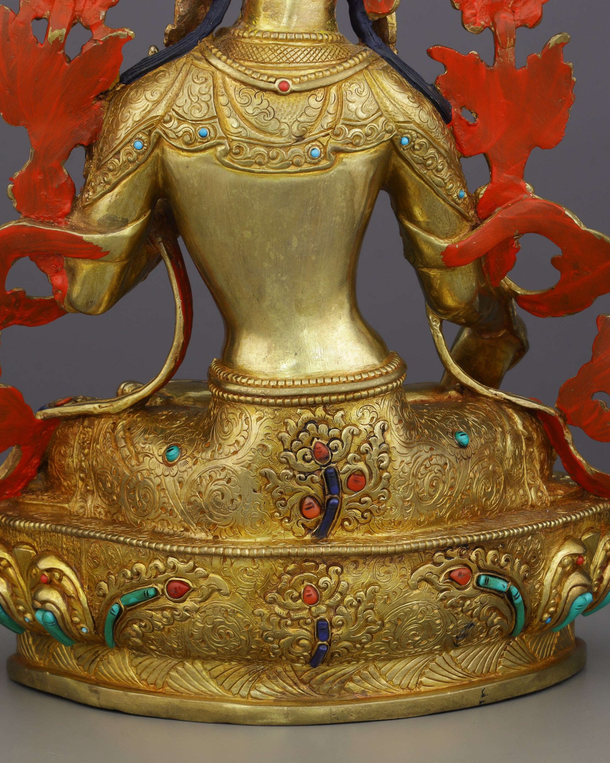 Seven Eyes of Wisdom | White Tara Statue - Authentic Handcrafted Statue