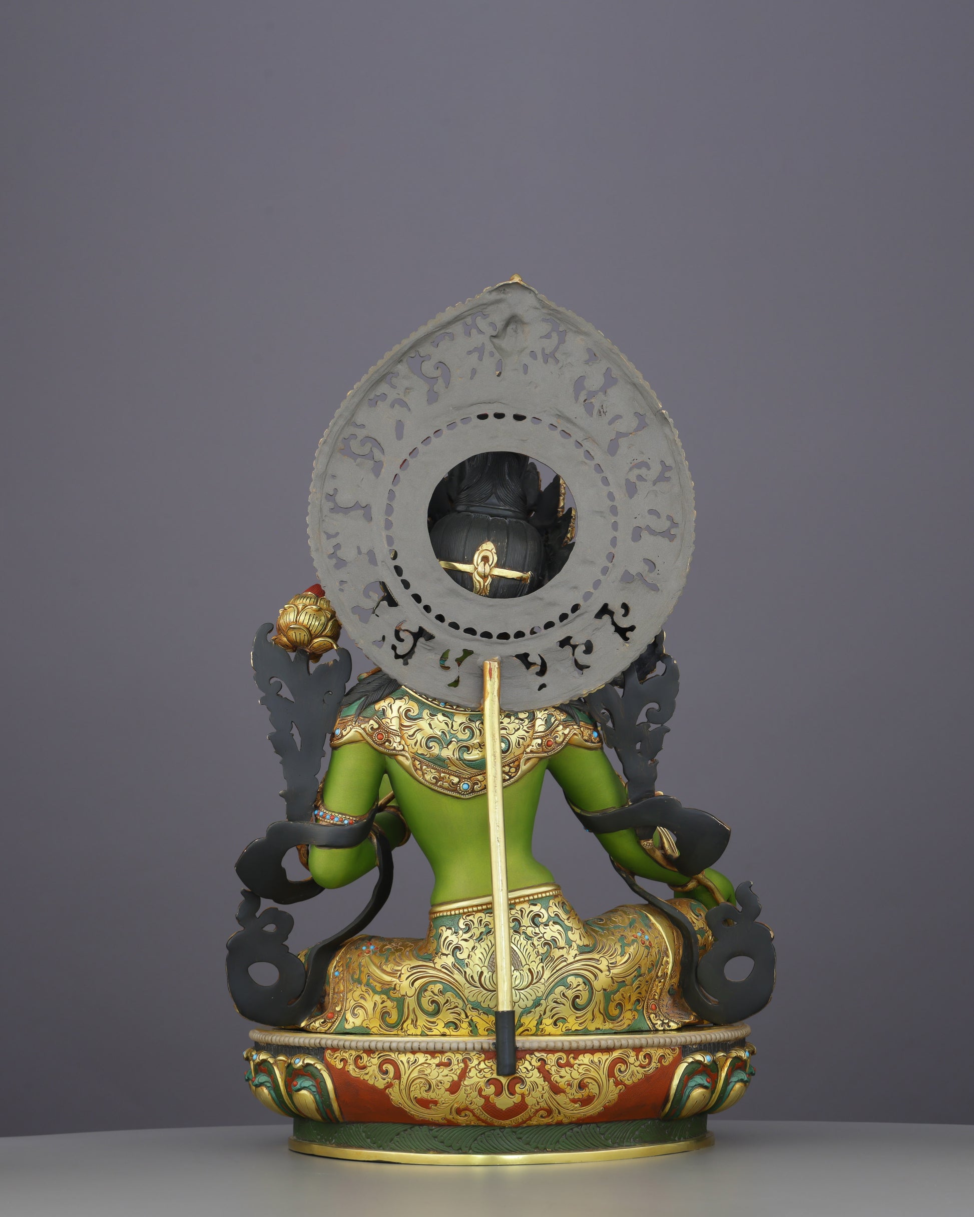 Green, Gold, and Fearless | The Green Tara Statue That Commands Every Space - Authentic Handcrafted Statue