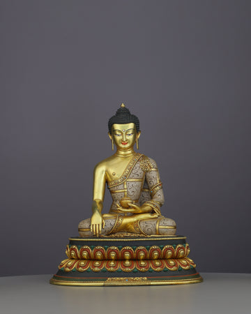 Gold, Stillness, and Awakening | Sakyamuni Buddha Statue