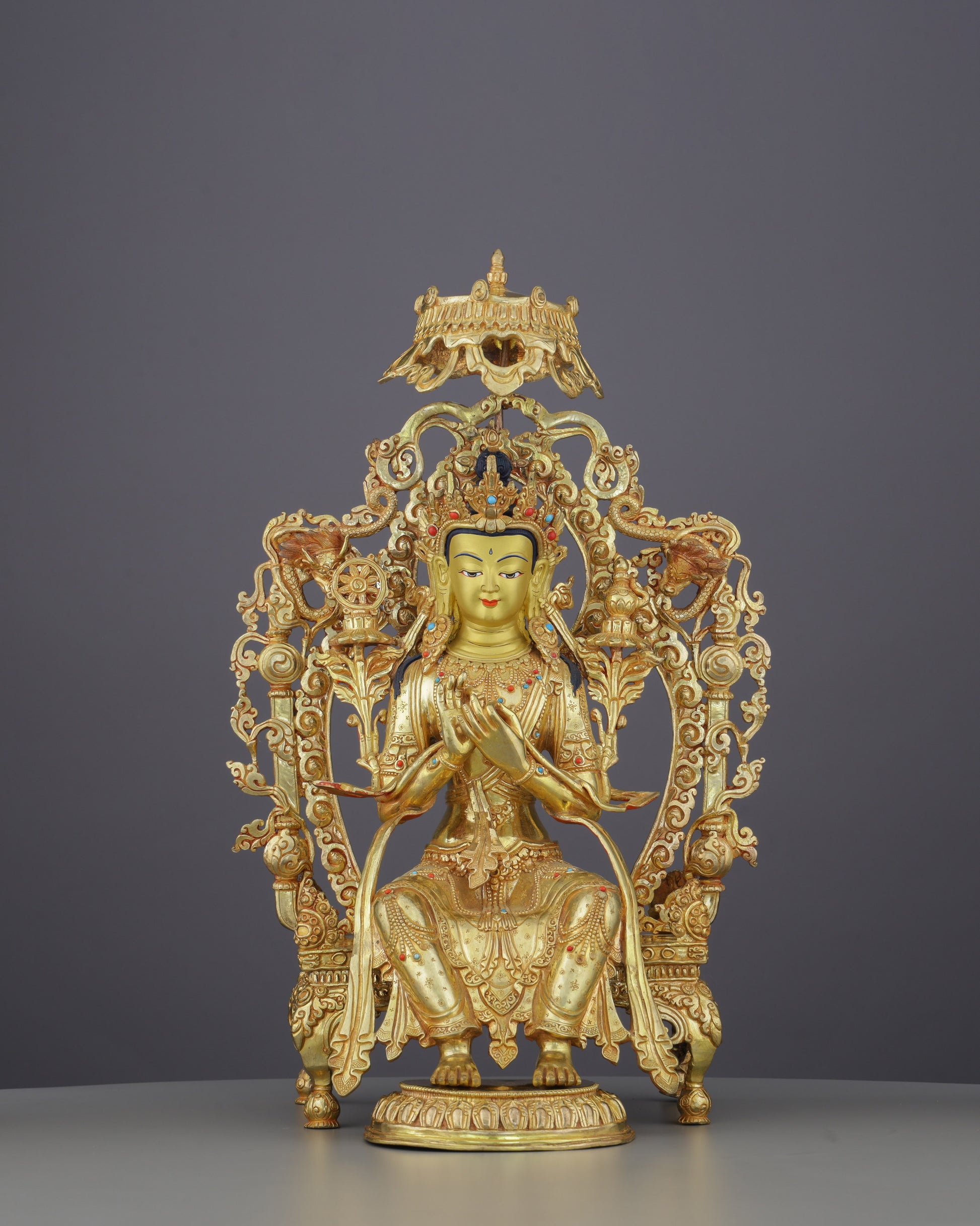 The Buddha Yet to Come | A Maitreya Statue That Carries the Hope of a Better World - Authentic Handcrafted Statue