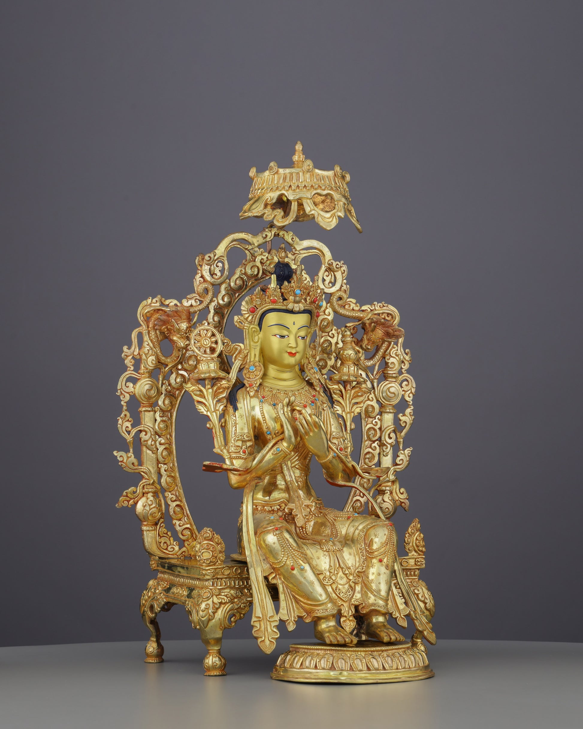 The Buddha Yet to Come | A Maitreya Statue That Carries the Hope of a Better World - Authentic Handcrafted Statue