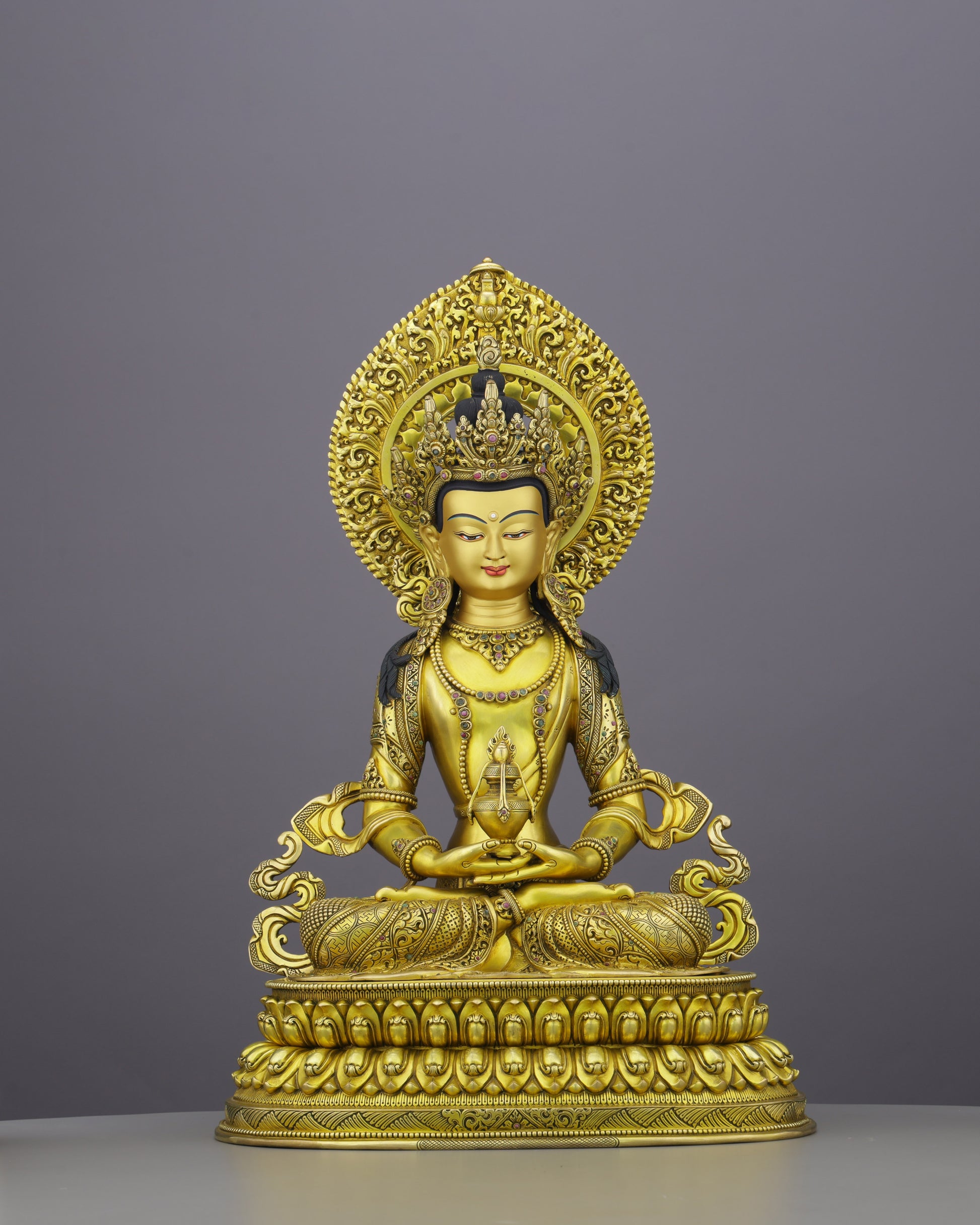 Timeless Gold | The Amitayus Statue That Carries the Gift of Infinite Life - Authentic Handcrafted Statue