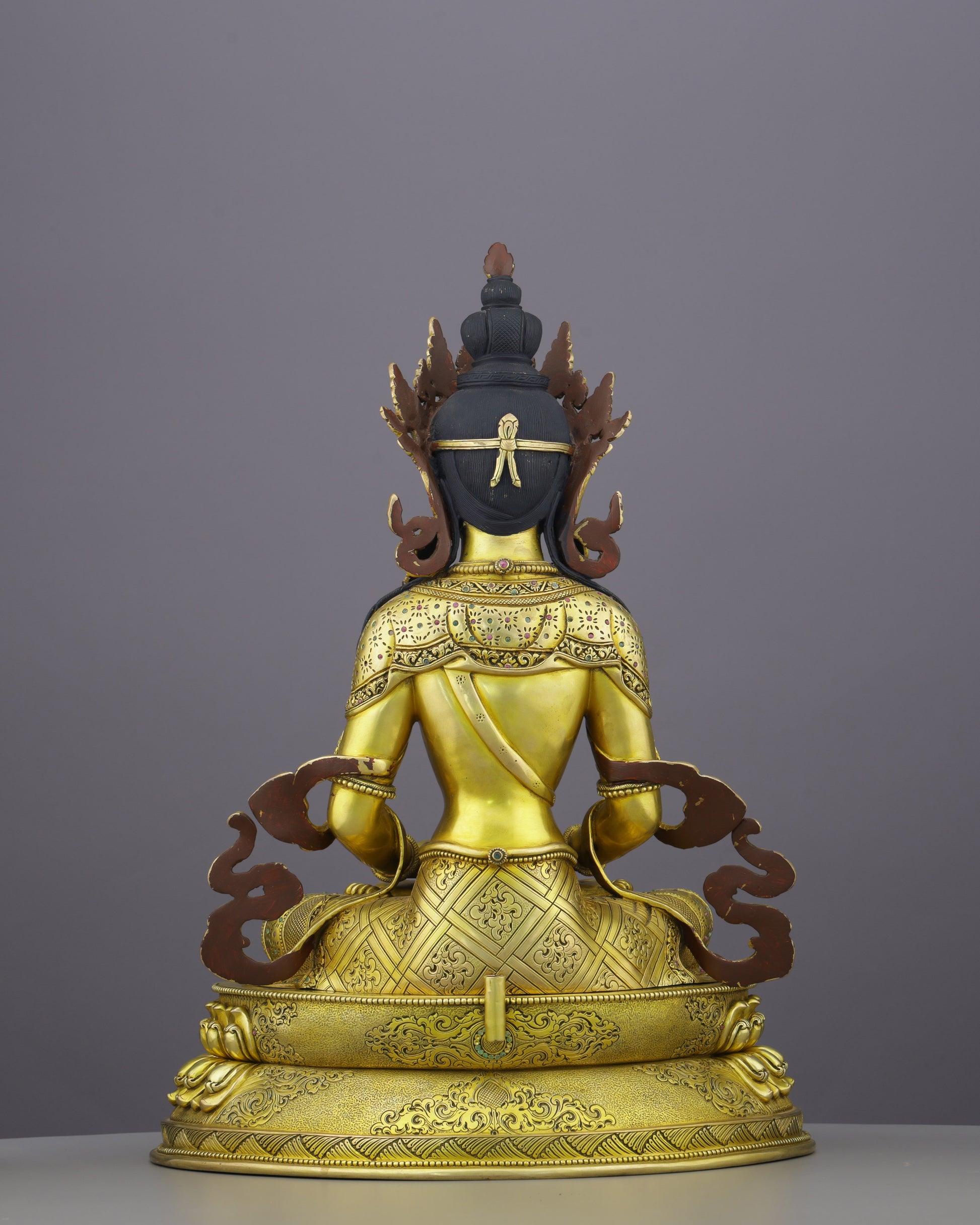 Timeless Gold | The Amitayus Statue That Carries the Gift of Infinite Life - Authentic Handcrafted Statue
