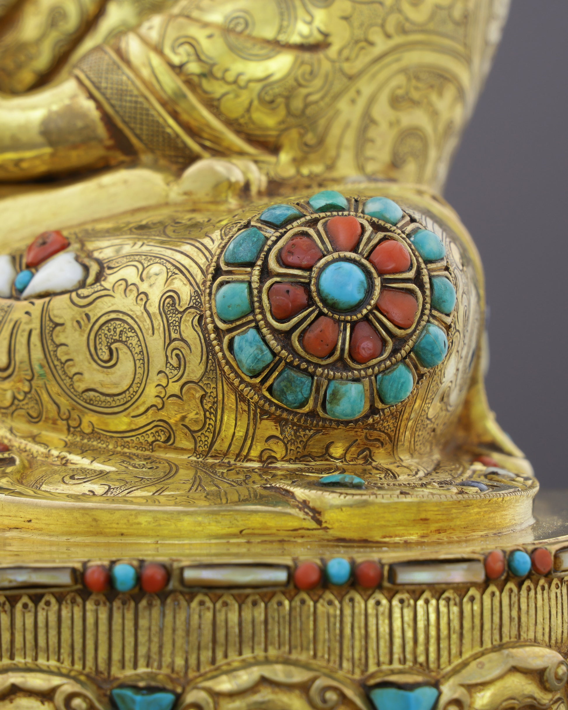 Crowned in Gold, Rooted in Truth | Sakyamuni Buddha Statue&nbsp; - Authentic Handcrafted Statue