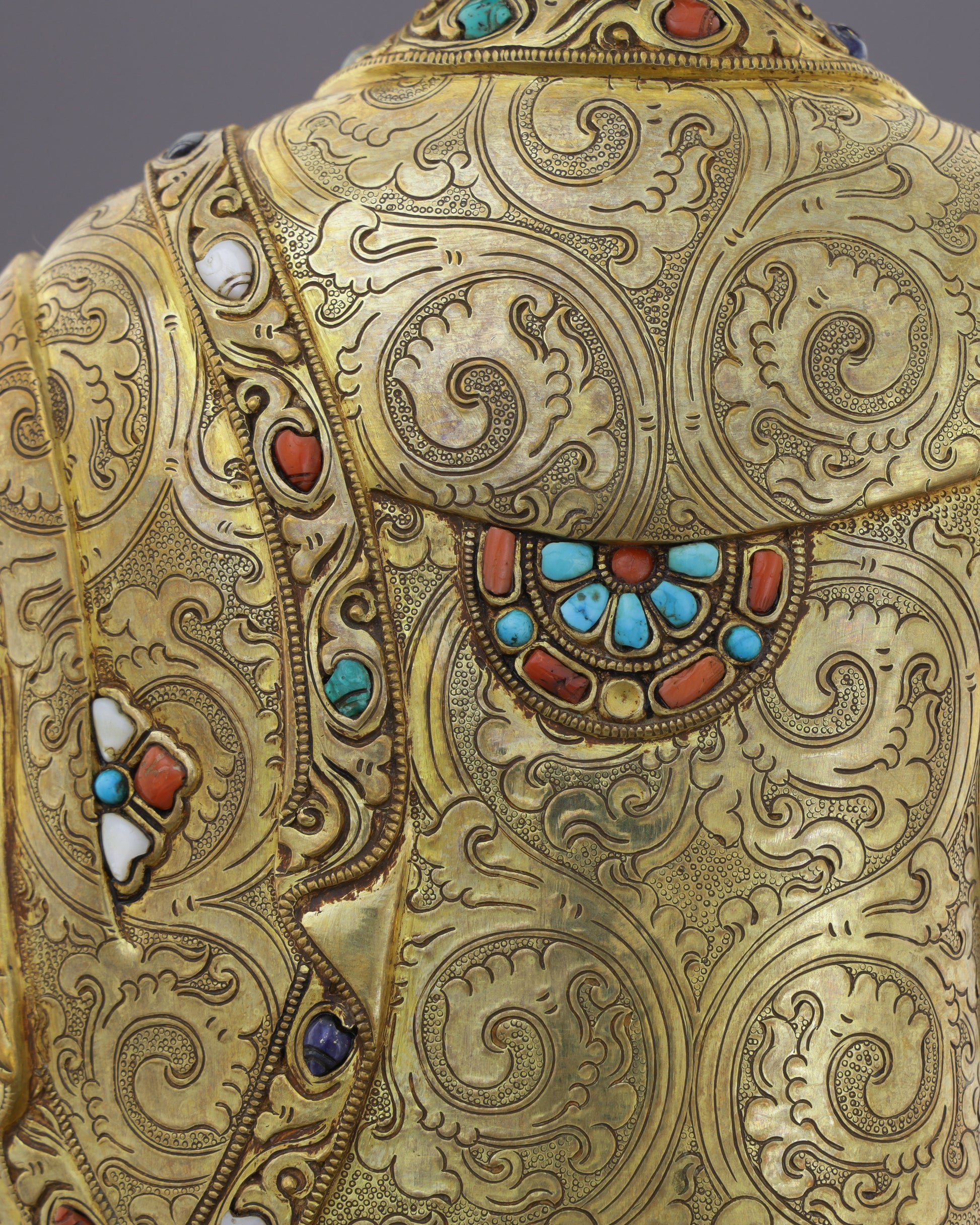 Crowned in Gold, Rooted in Truth | Sakyamuni Buddha Statue&nbsp; - Authentic Handcrafted Statue
