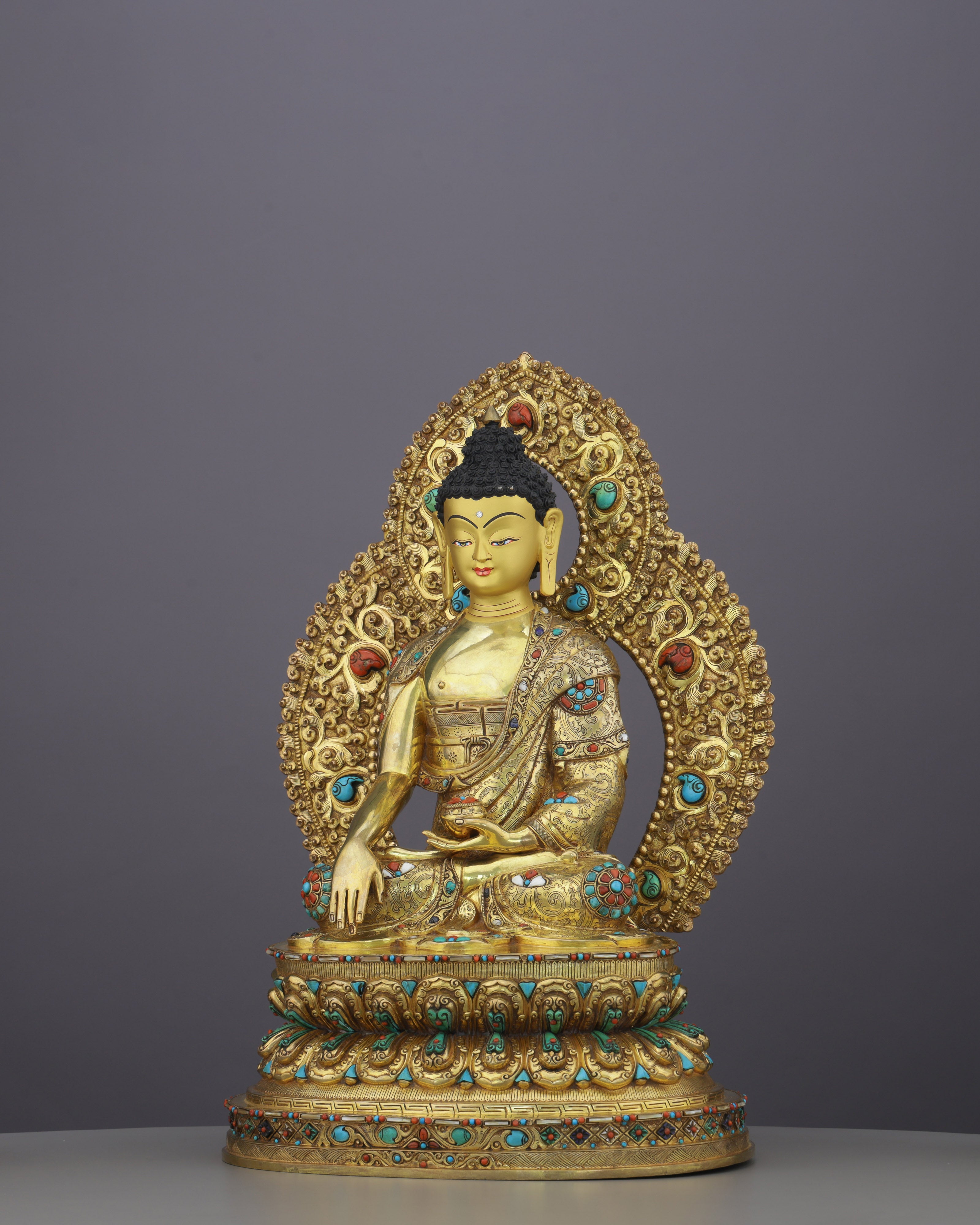 Crowned in Gold, Rooted in Truth | Sakyamuni Buddha Statue&nbsp;