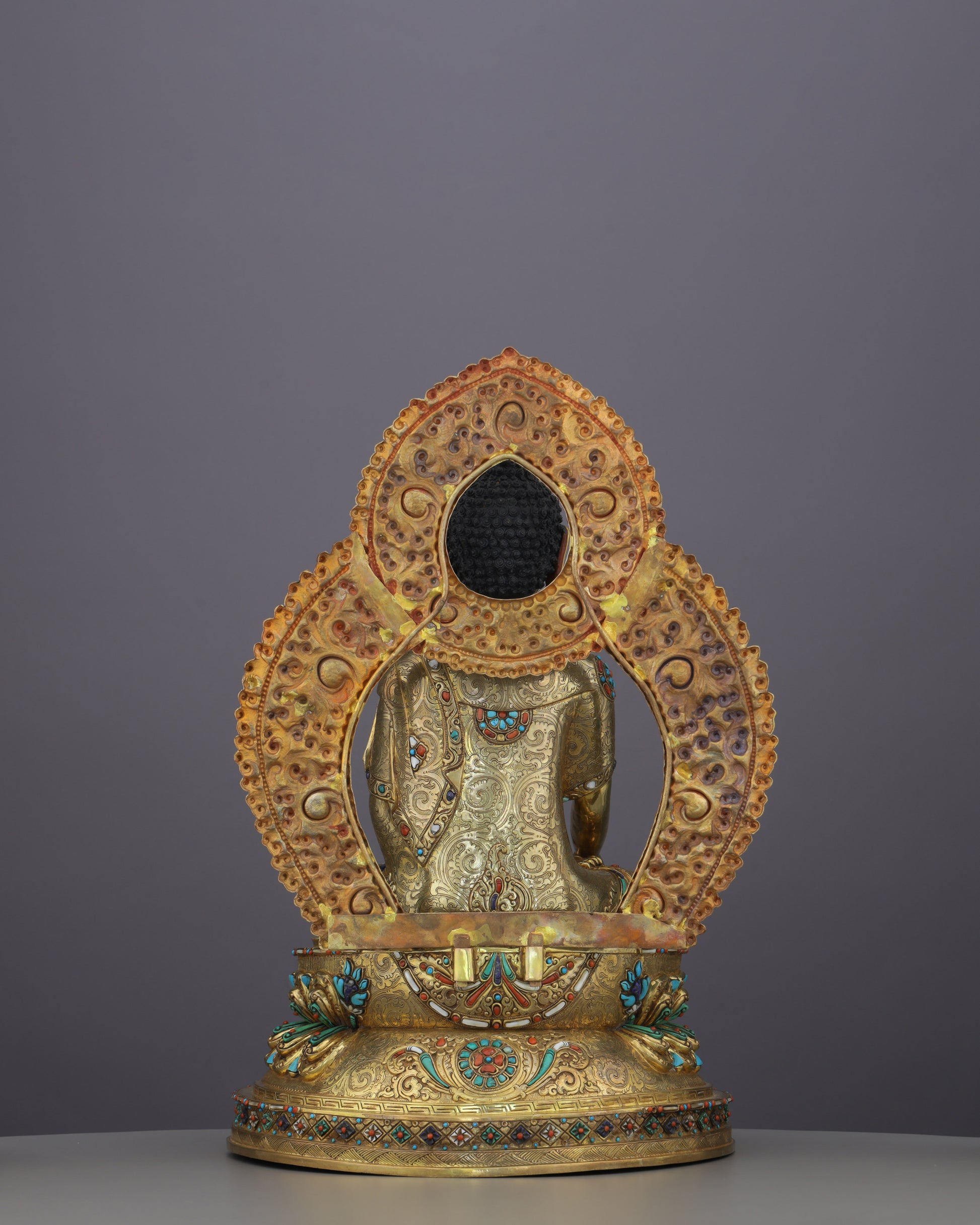Crowned in Gold, Rooted in Truth | Sakyamuni Buddha Statue&nbsp; - Authentic Handcrafted Statue