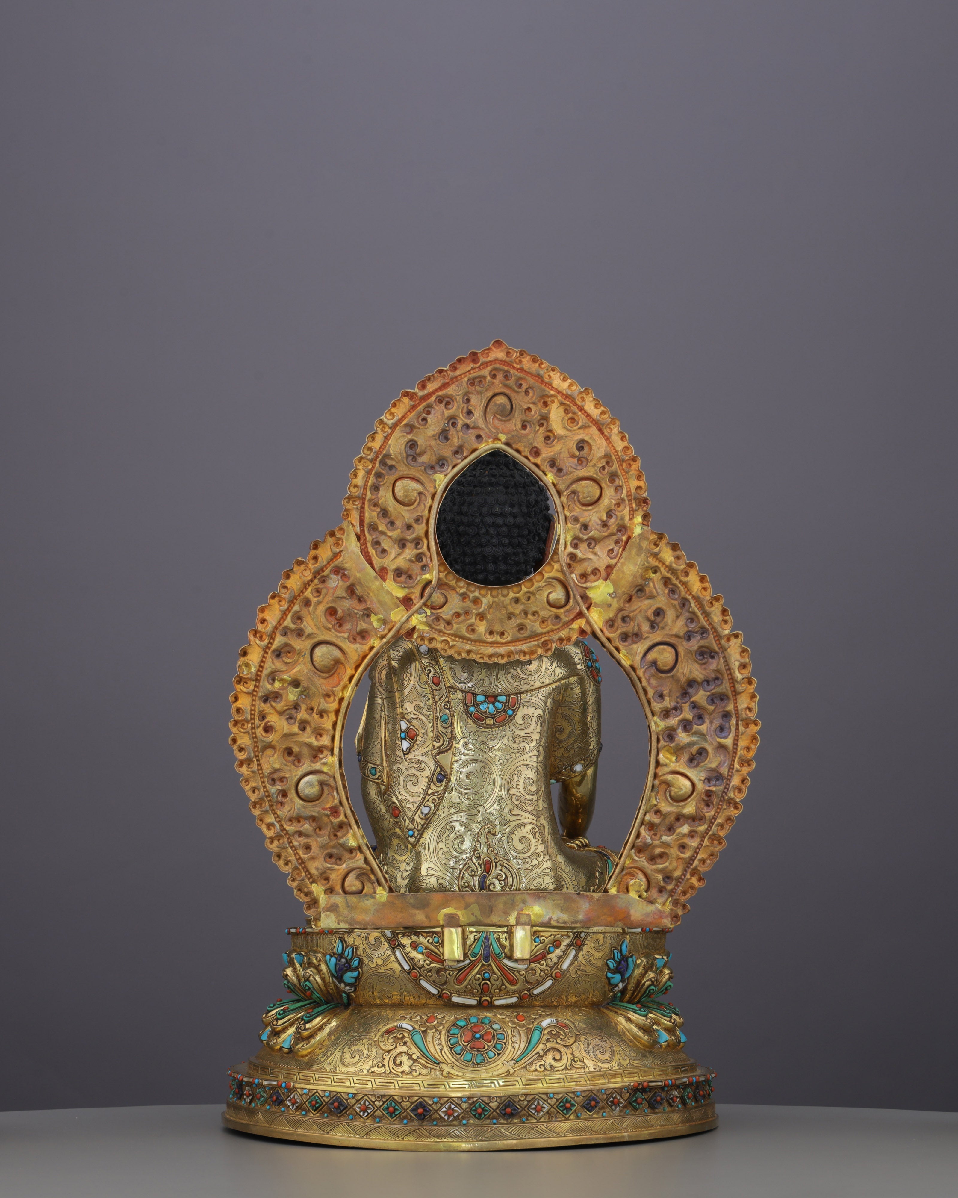 Crowned in Gold, Rooted in Truth | Sakyamuni Buddha Statue&nbsp;