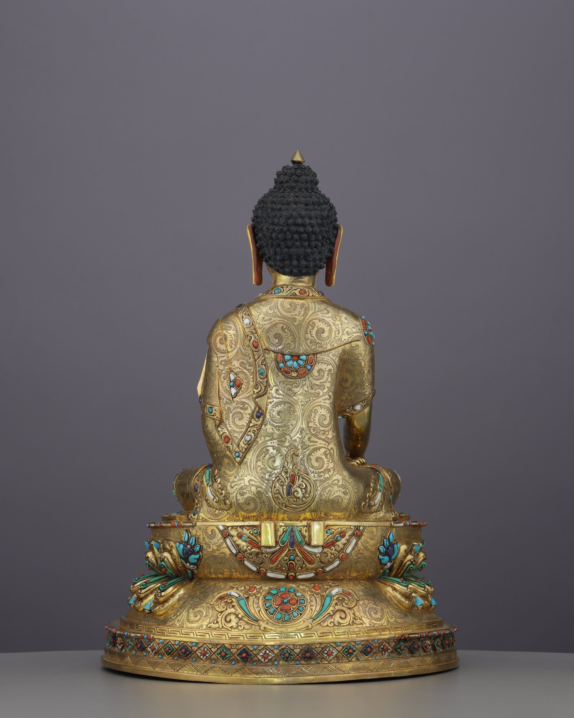 Crowned in Gold, Rooted in Truth | Sakyamuni Buddha Statue&nbsp; - Authentic Handcrafted Statue