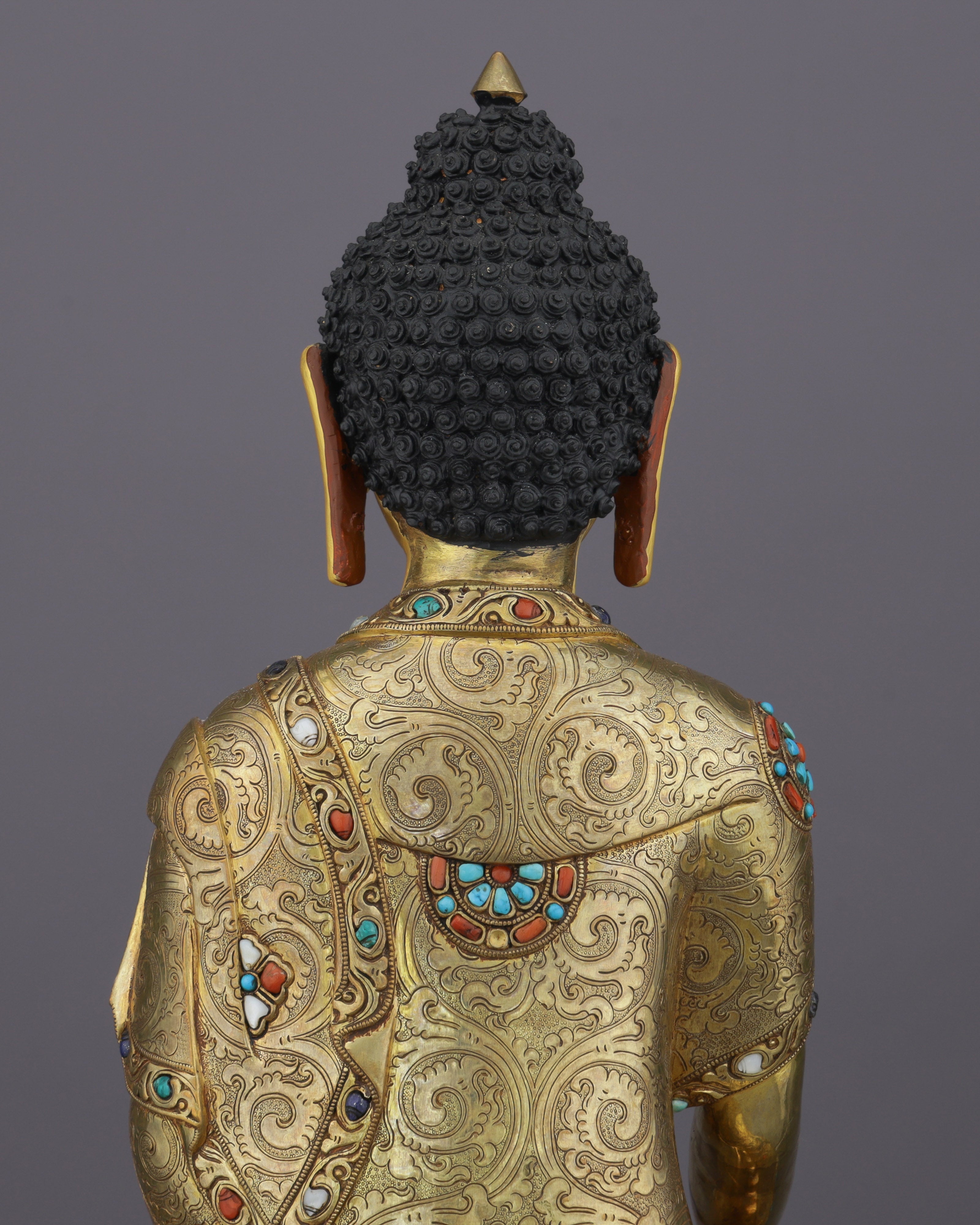 Crowned in Gold, Rooted in Truth | Sakyamuni Buddha Statue&nbsp;