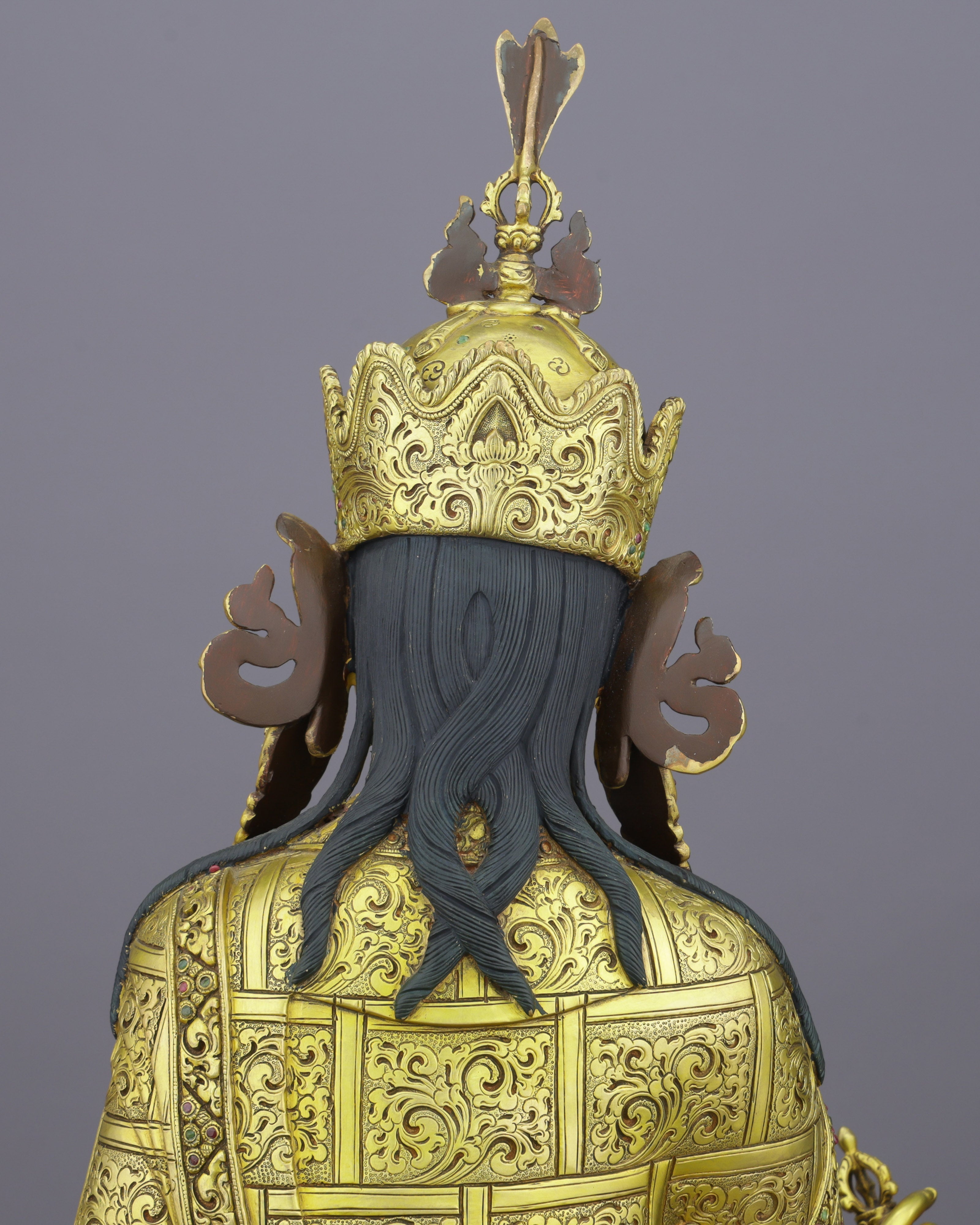 The Lotus-Born Master | Guru Rinpoche Statue in 24K Gold
