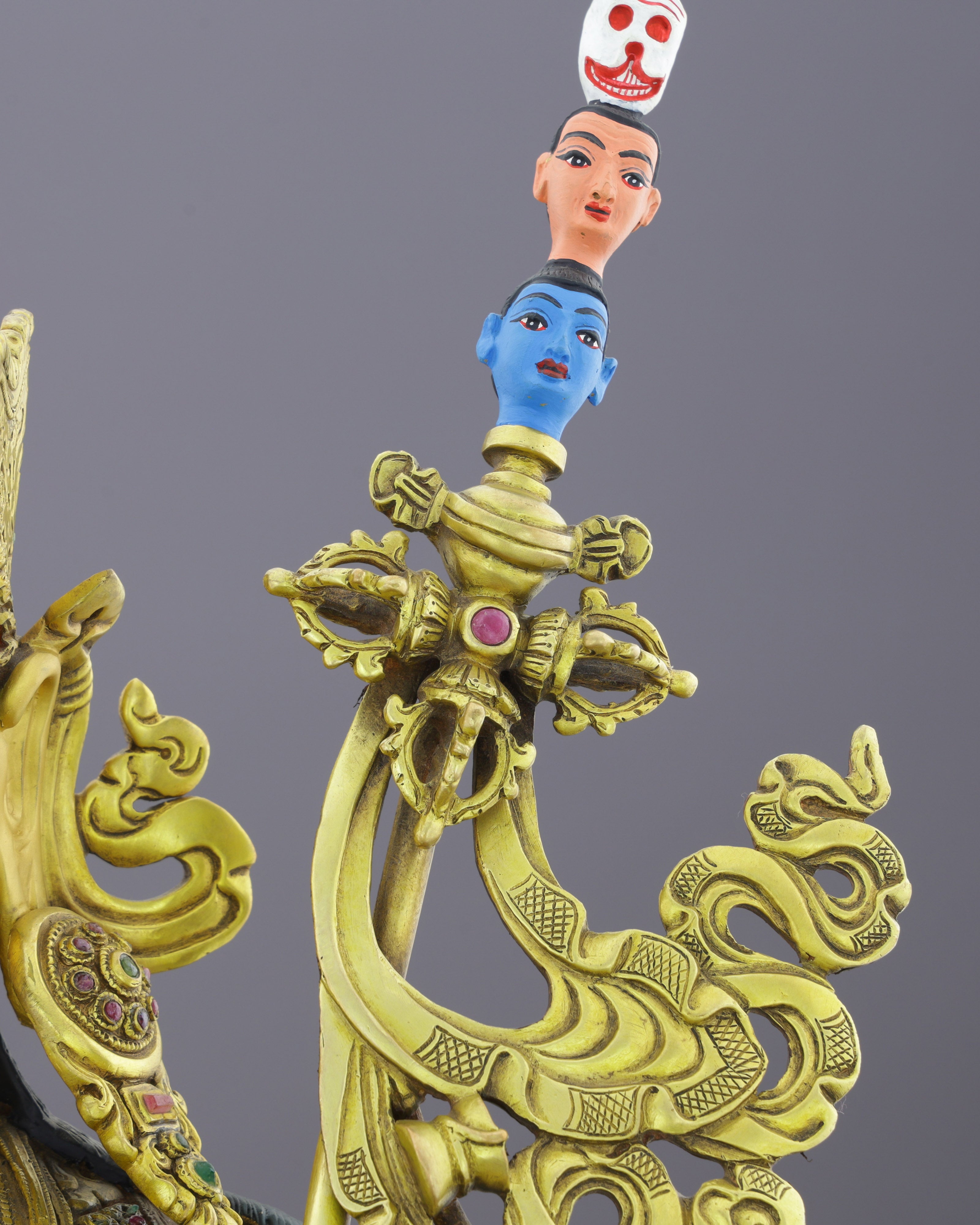 The Lotus-Born Master | Guru Rinpoche Statue in 24K Gold