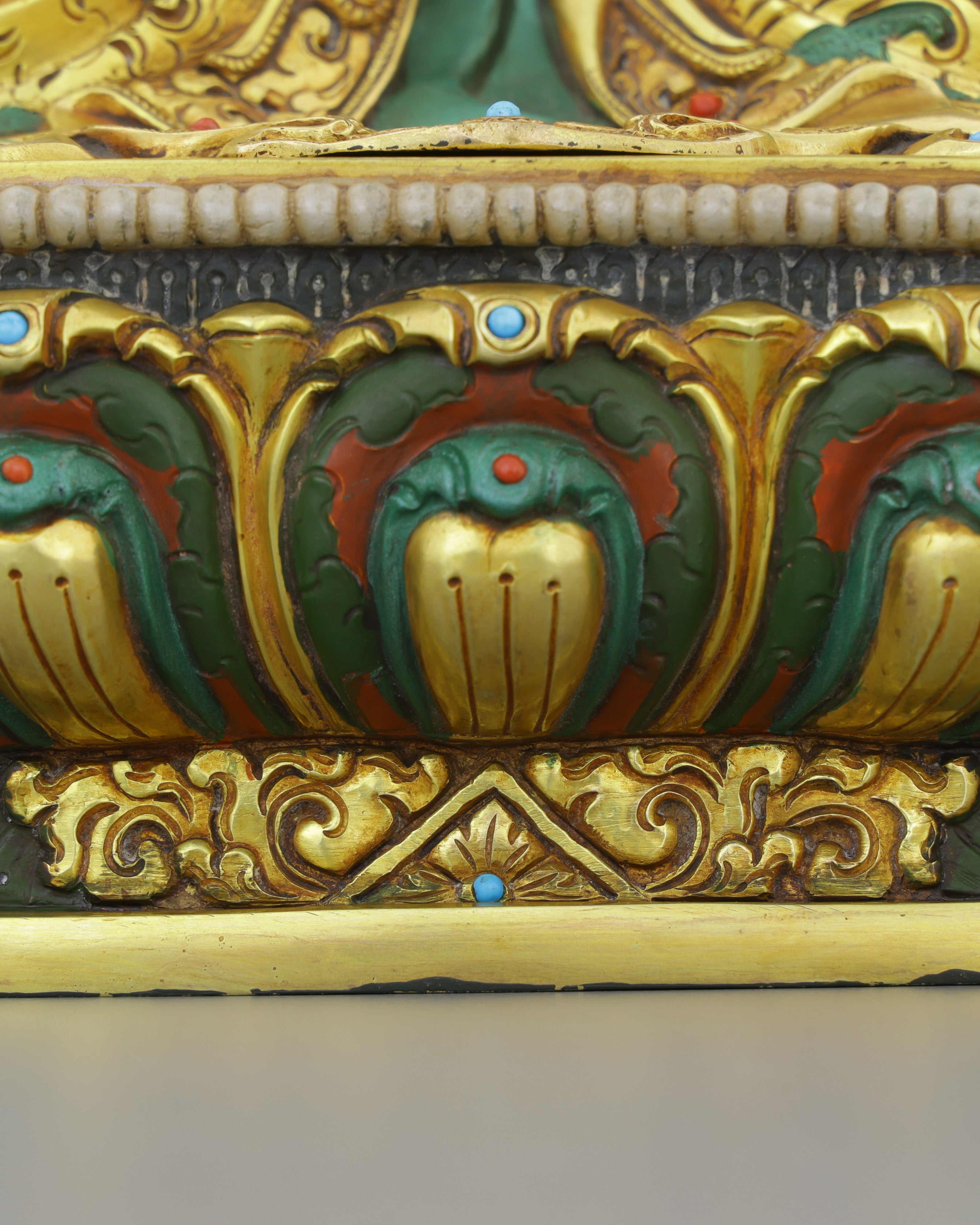 Exquisite 24K Gold Gilded Amitayus Statue | A Nepalese Treasure of Eternal Life